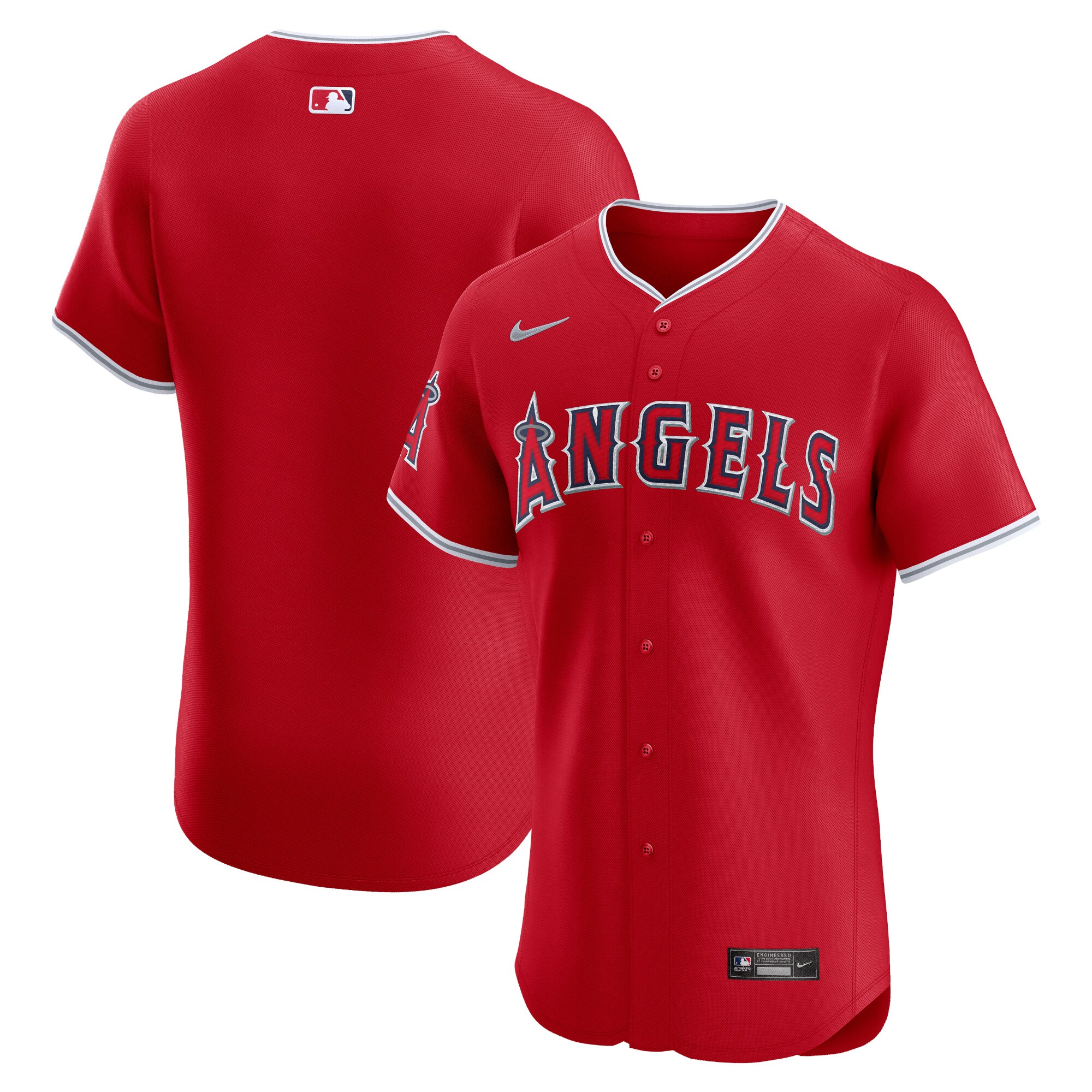  Los Angeles Angels Nike Alternate Vapor Premier Elite Patch Jersey - Red