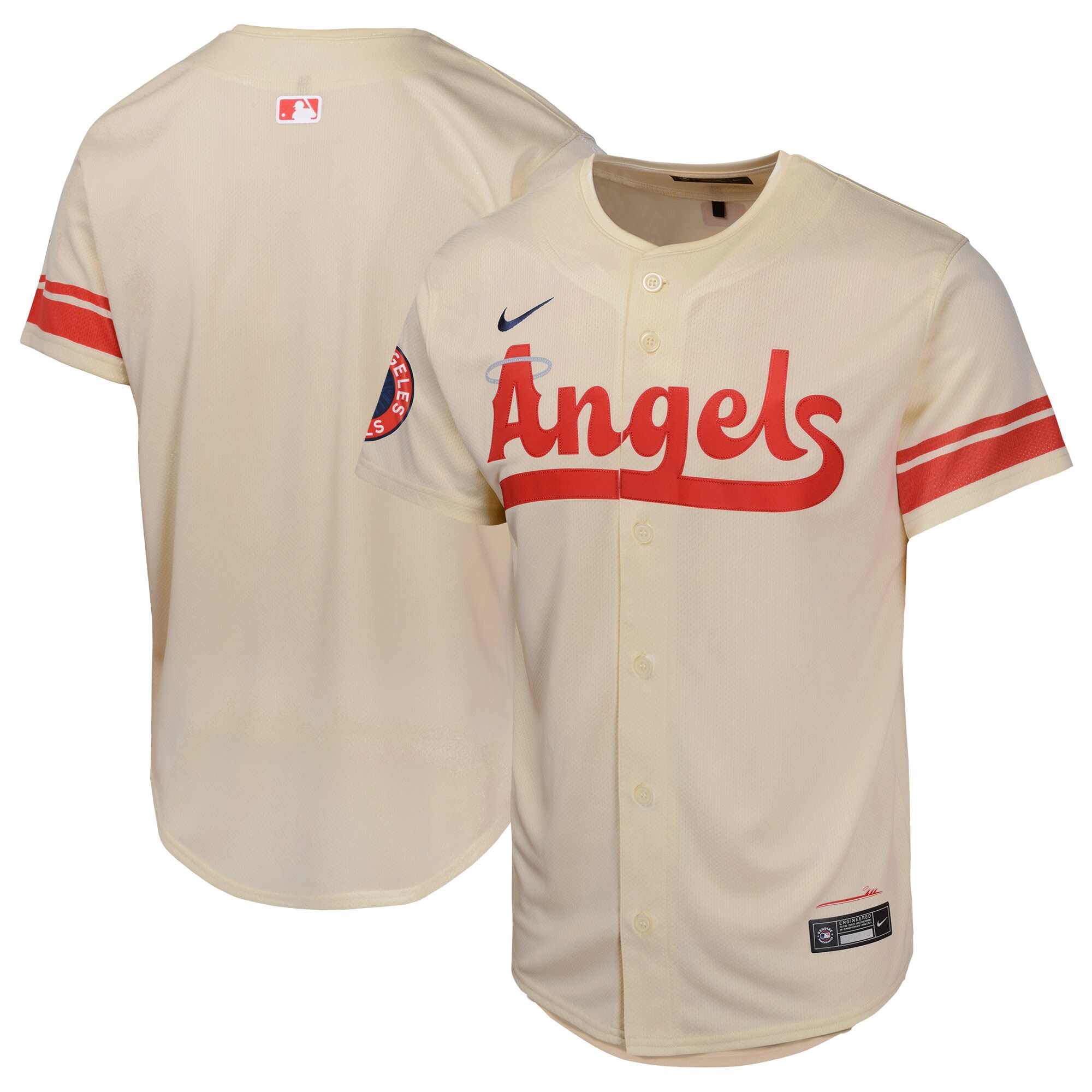  Los Angeles Angels Nike Youth City Connect Limited Jersey - Cream