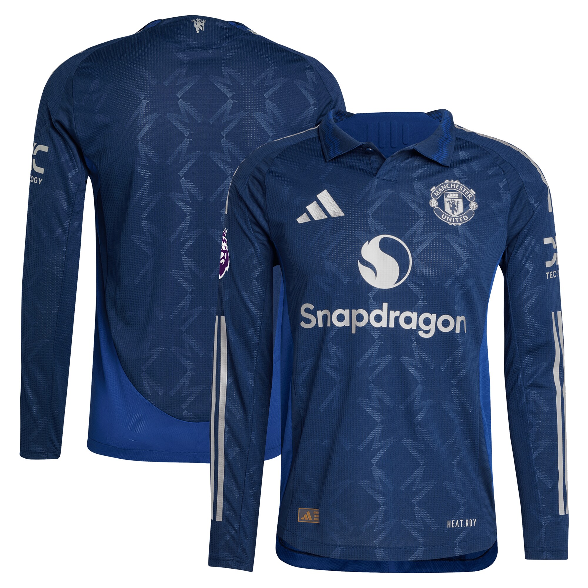  Manchester United adidas 2024/25 Away Authentic Long Sleeve Jersey - Navy