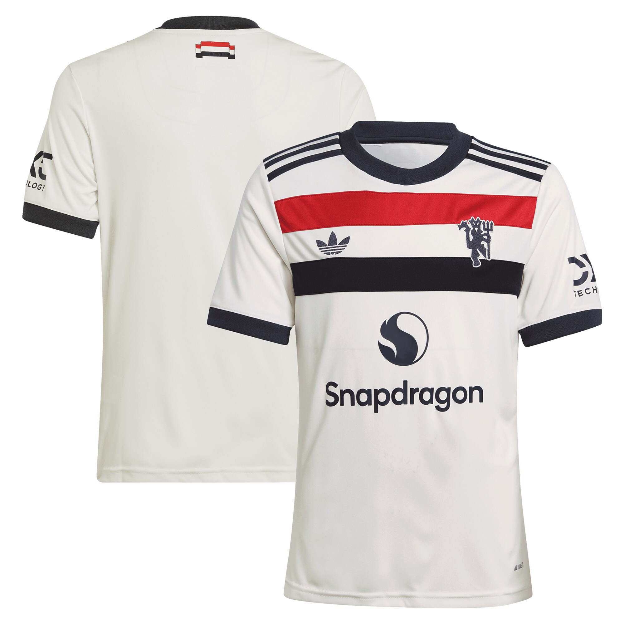  Manchester United adidas Originals Youth 2024/25 Third Replica Jersey - Cream