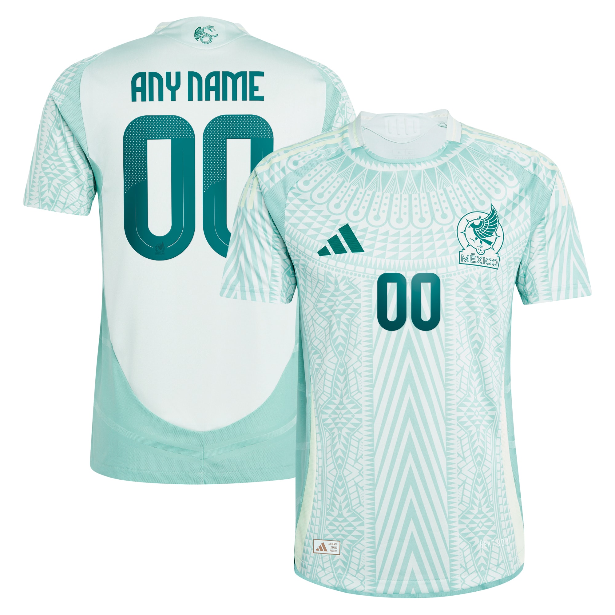 Mexico National Team adidas 2024 Away Authentic Custom Jersey - Green