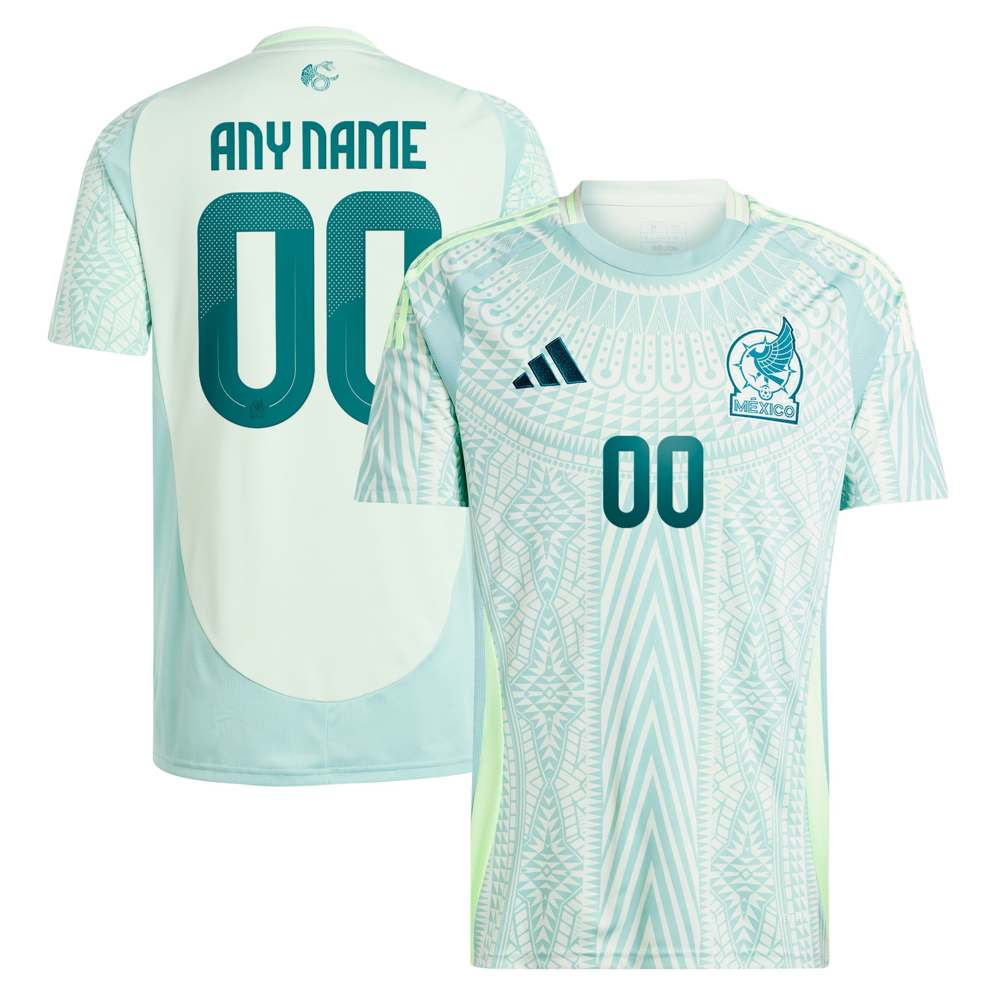 Mexico National Team adidas 2024 Away Replica Custom Jersey - Green