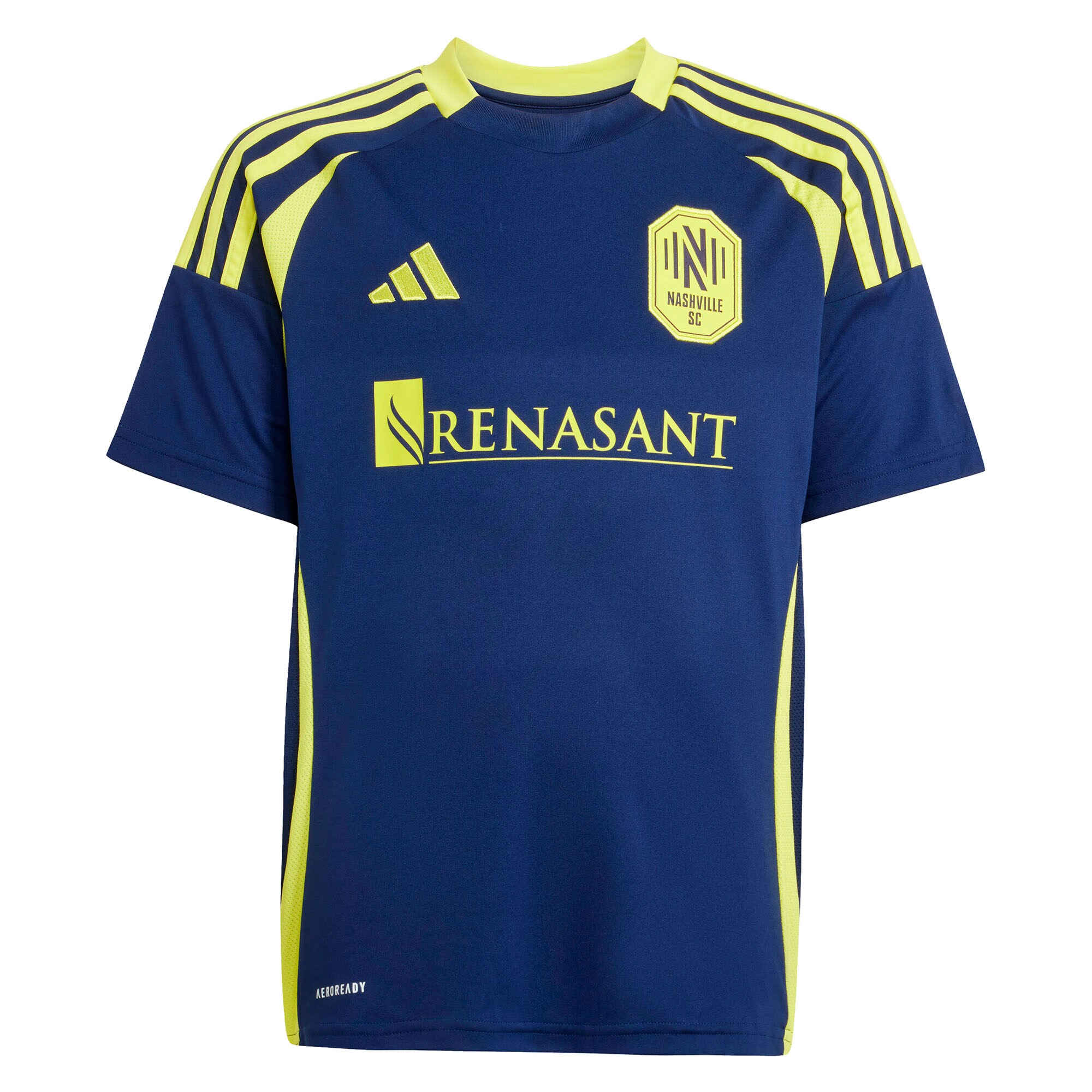  Nashville SC adidas Youth 2025 The Heart of Nashville Kit Replica Custom Jersey - Navy