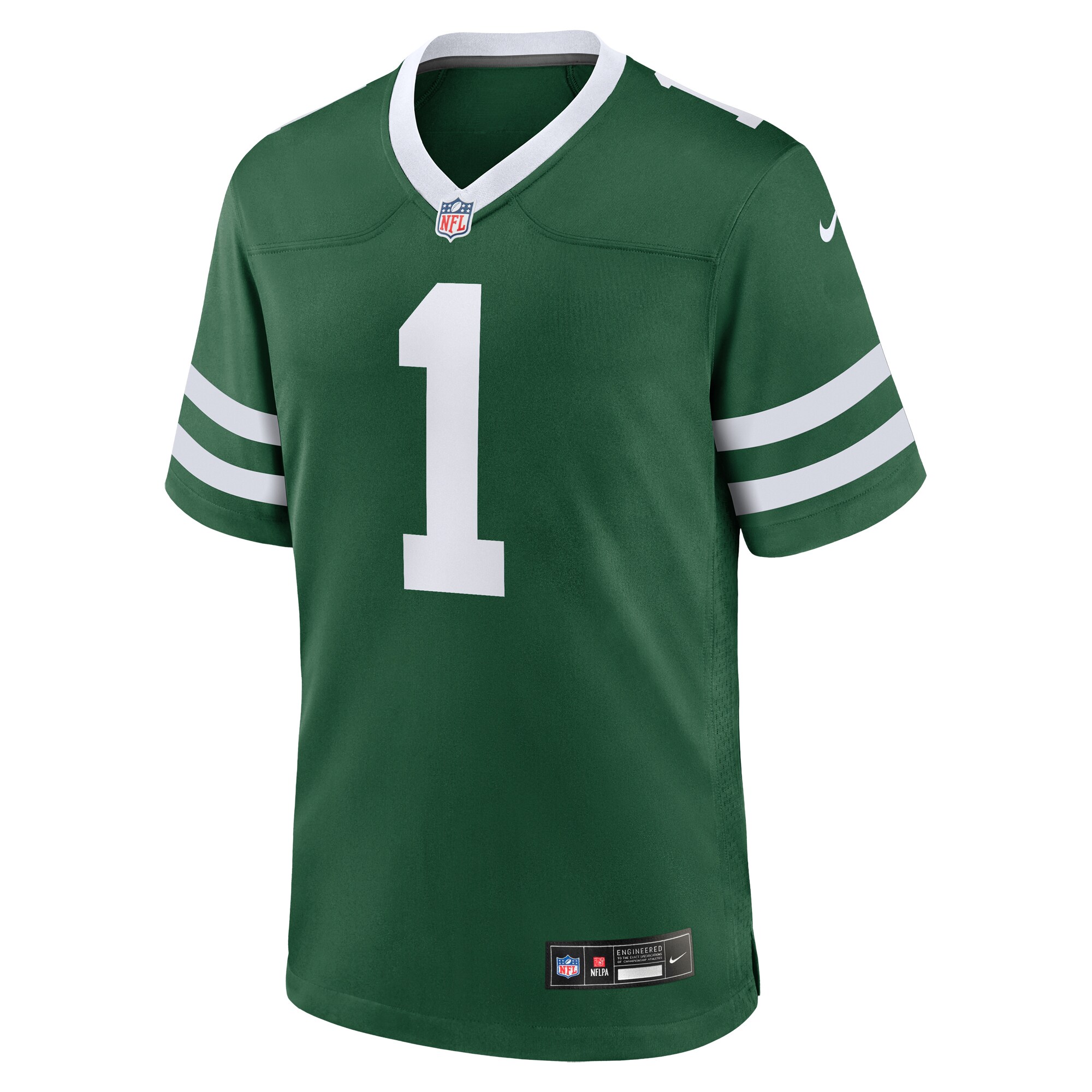  New York Jets Nike #1 Dad Game Jersey - Legacy Green