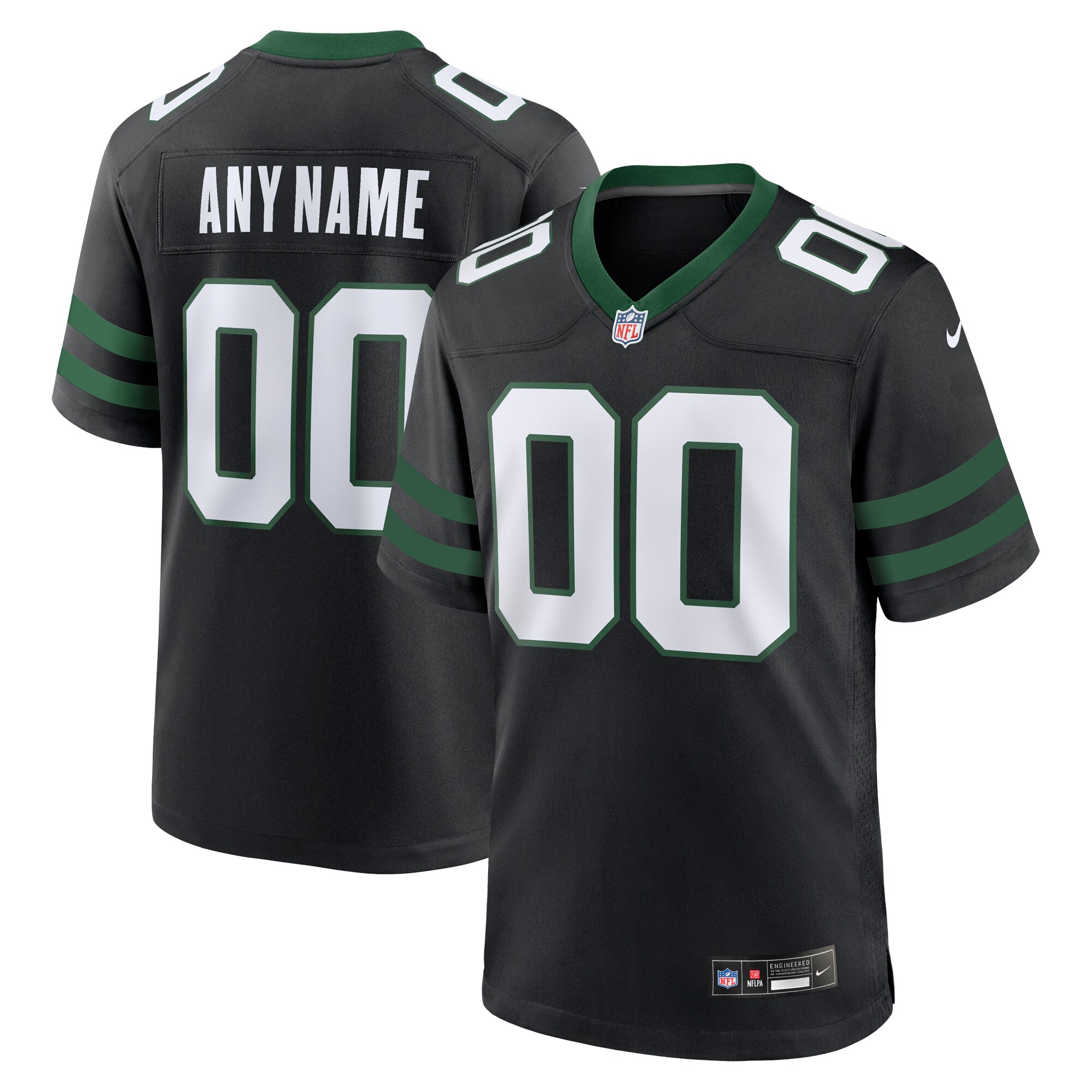  New York Jets Nike Alternate Custom Game Jersey - Legacy Black