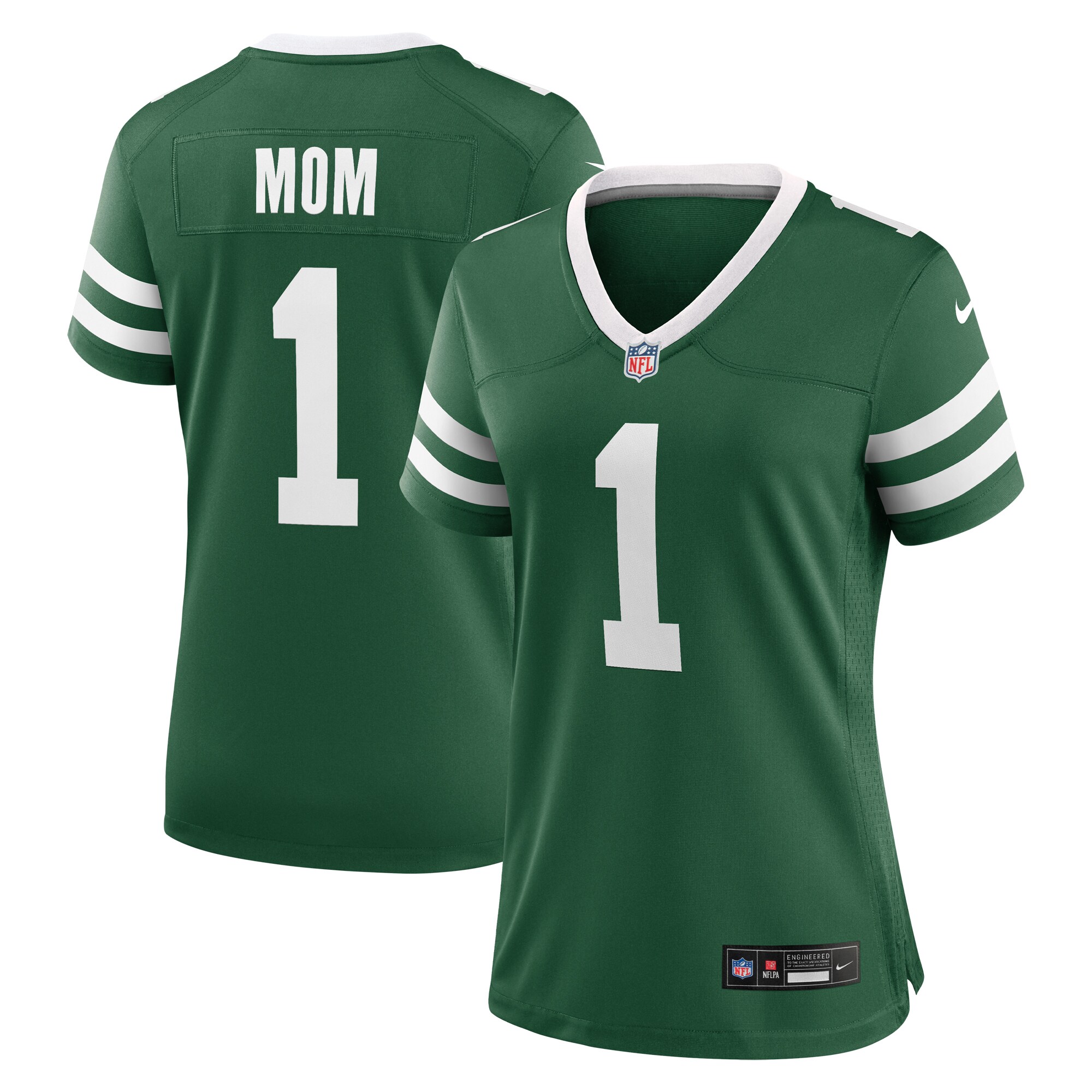  New York Jets Nike Women's #1 Mom Game Jersey - Legacy Green