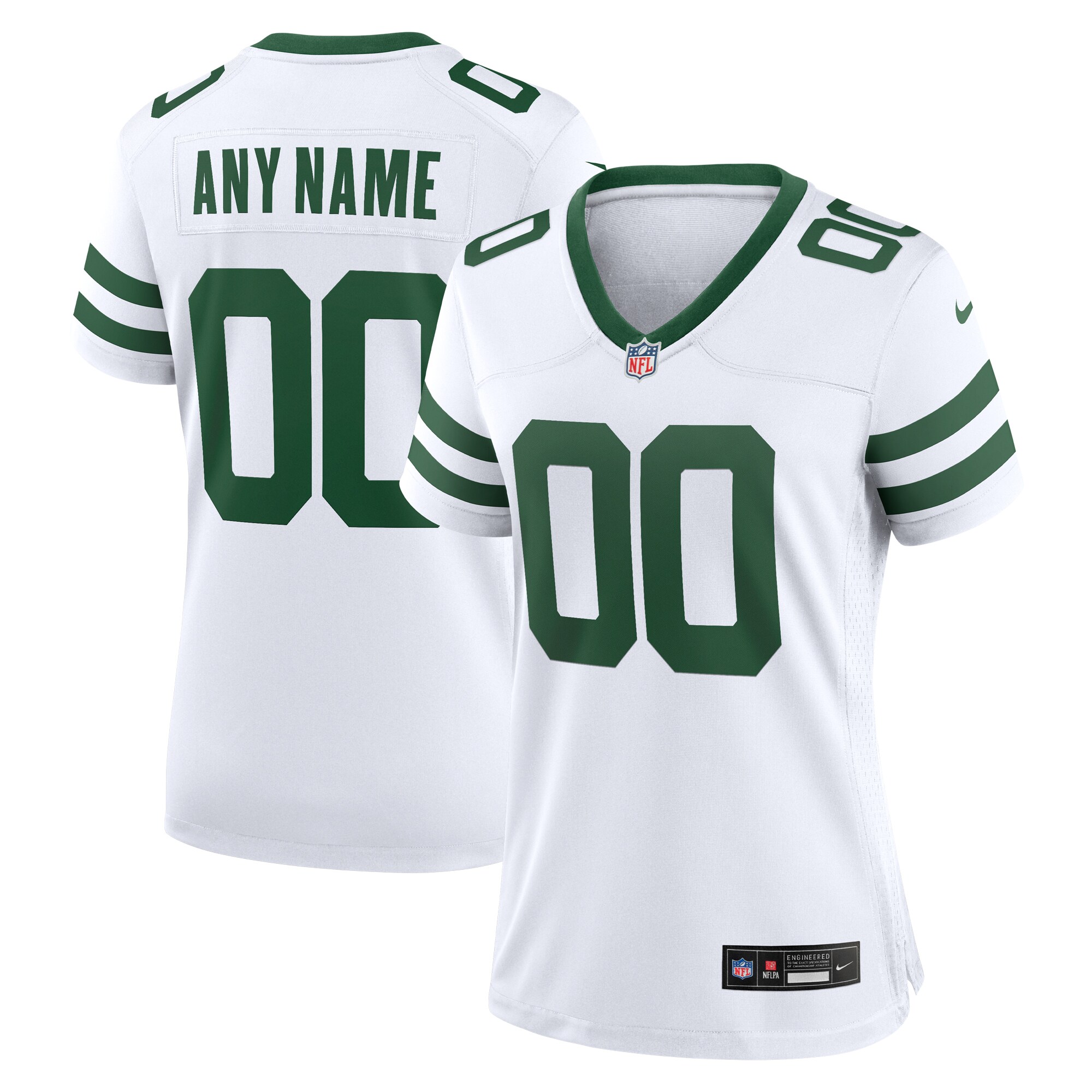  New York Jets Nike Women's Custom Game Jersey - Legacy White