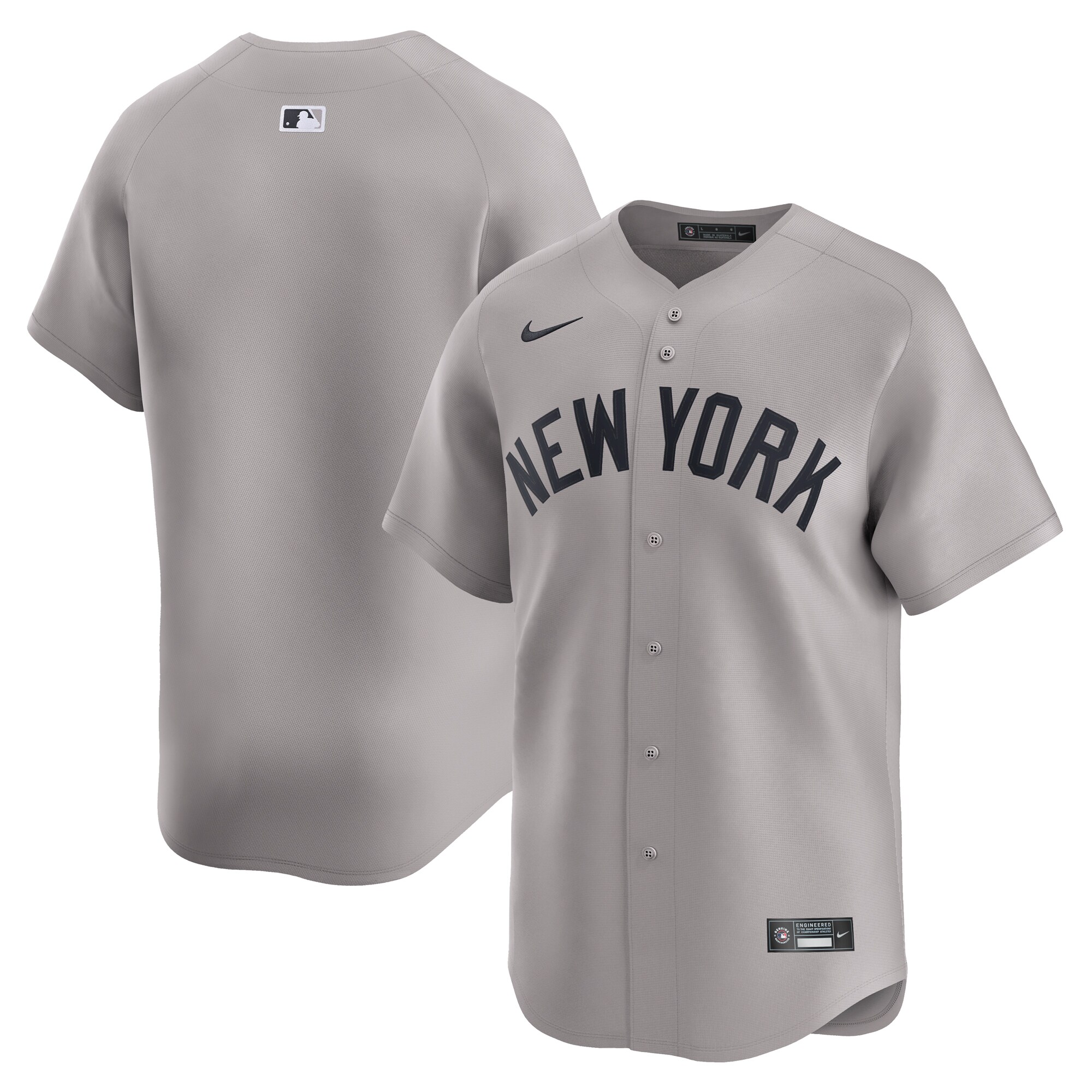  New York Yankees Nike Away Limited Jersey - Gray