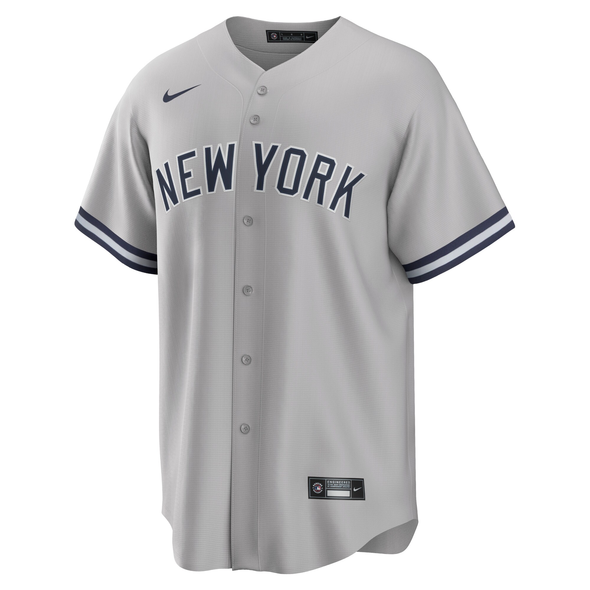  New York Yankees Nike Big & Tall Road Replica Team Jersey - Gray