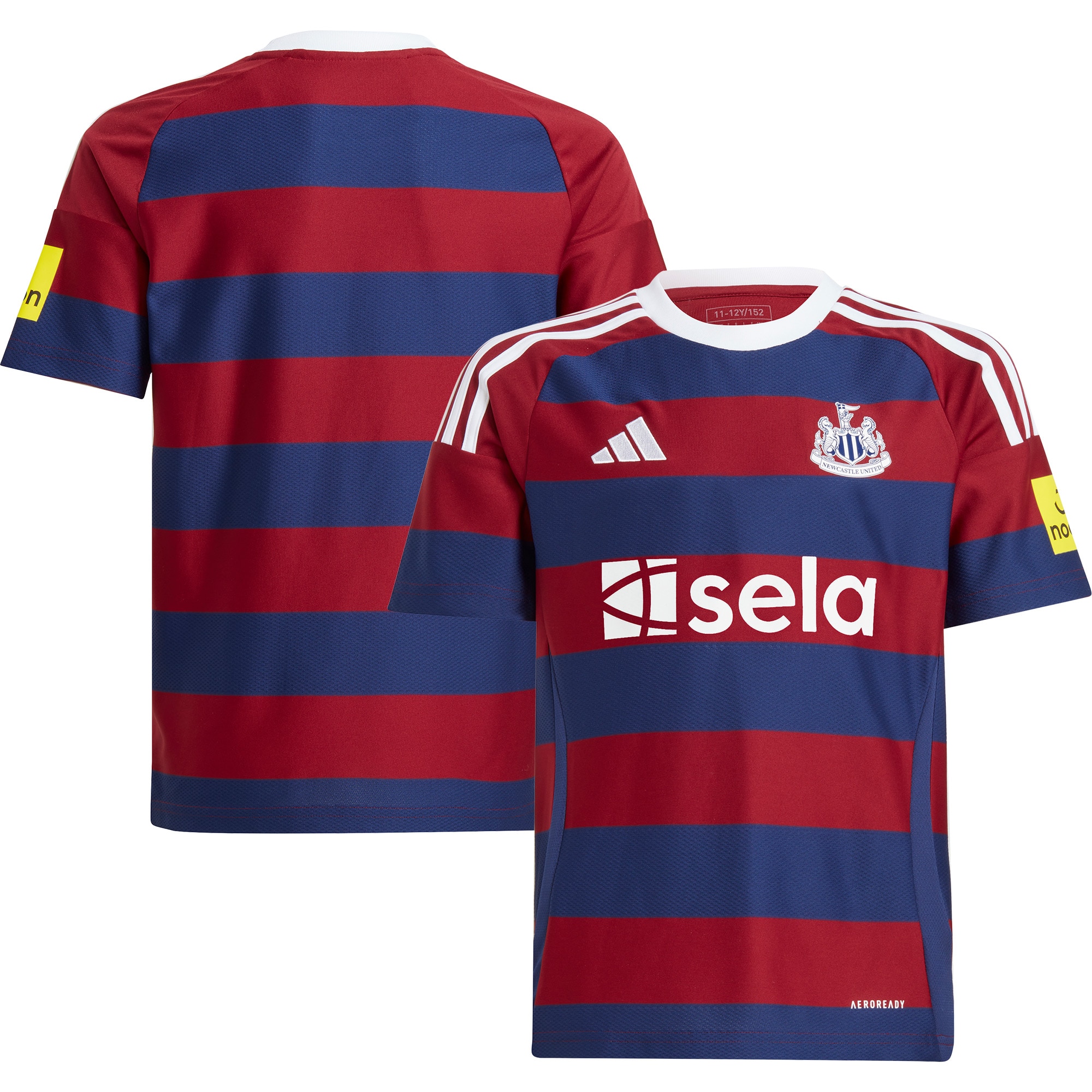 Newcastle United adidas Youth 2024/25 Away Replica Jersey - Burgundy