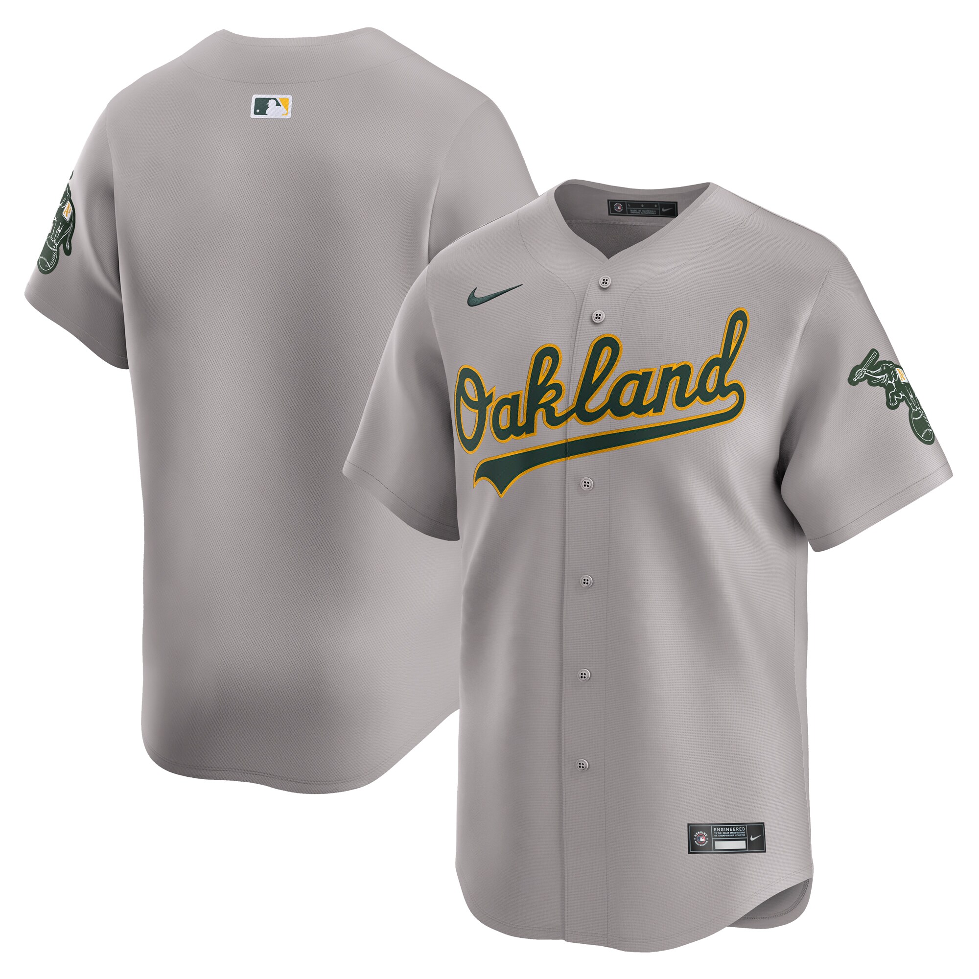  Oakland Athletics Nike Away Limited Jersey - Gray