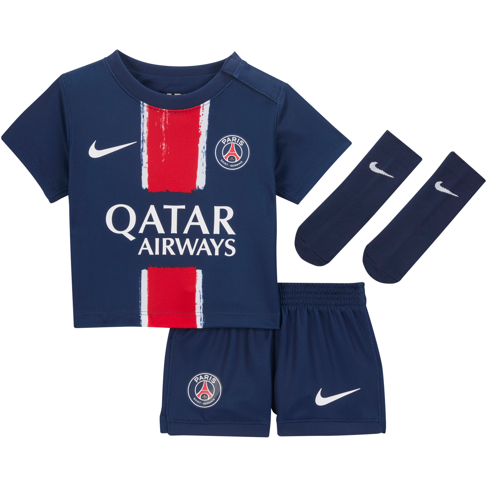  Paris Saint-Germain Nike Infant Replica Stadium Kit Set - Navy