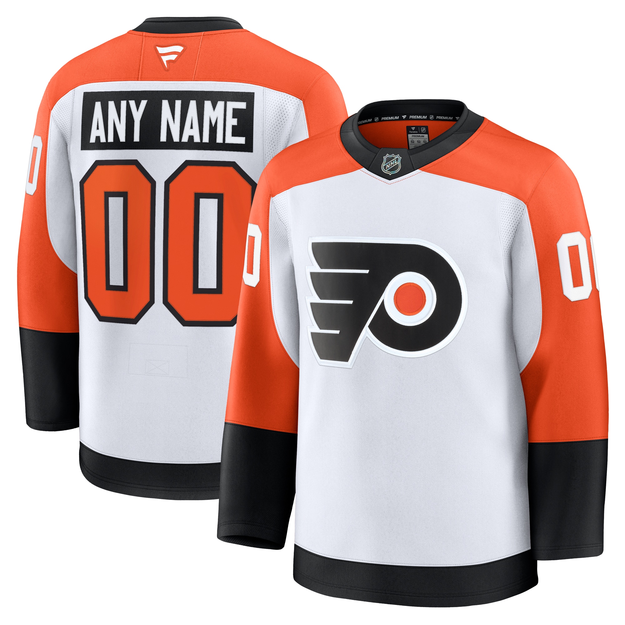 Philadelphia Flyers Fanatics Away Premium Custom Jersey - White