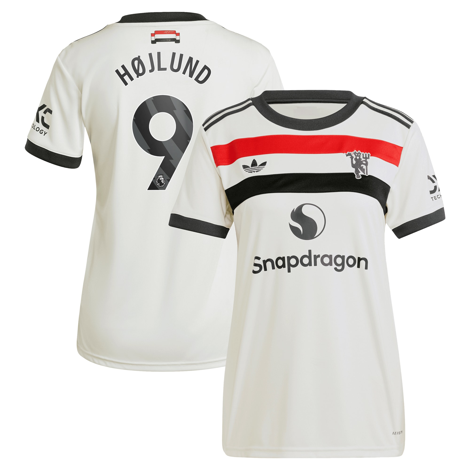 Rasmus HÃ¸jlund Manchester United adidas Originals Women's 2024/25 Third Replica Jersey - Cream