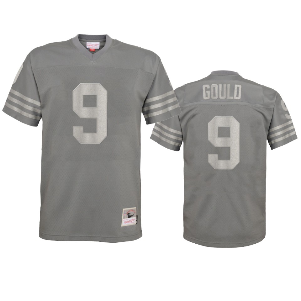  Robbie Gould Metal Replica Charcoal Jersey Men's