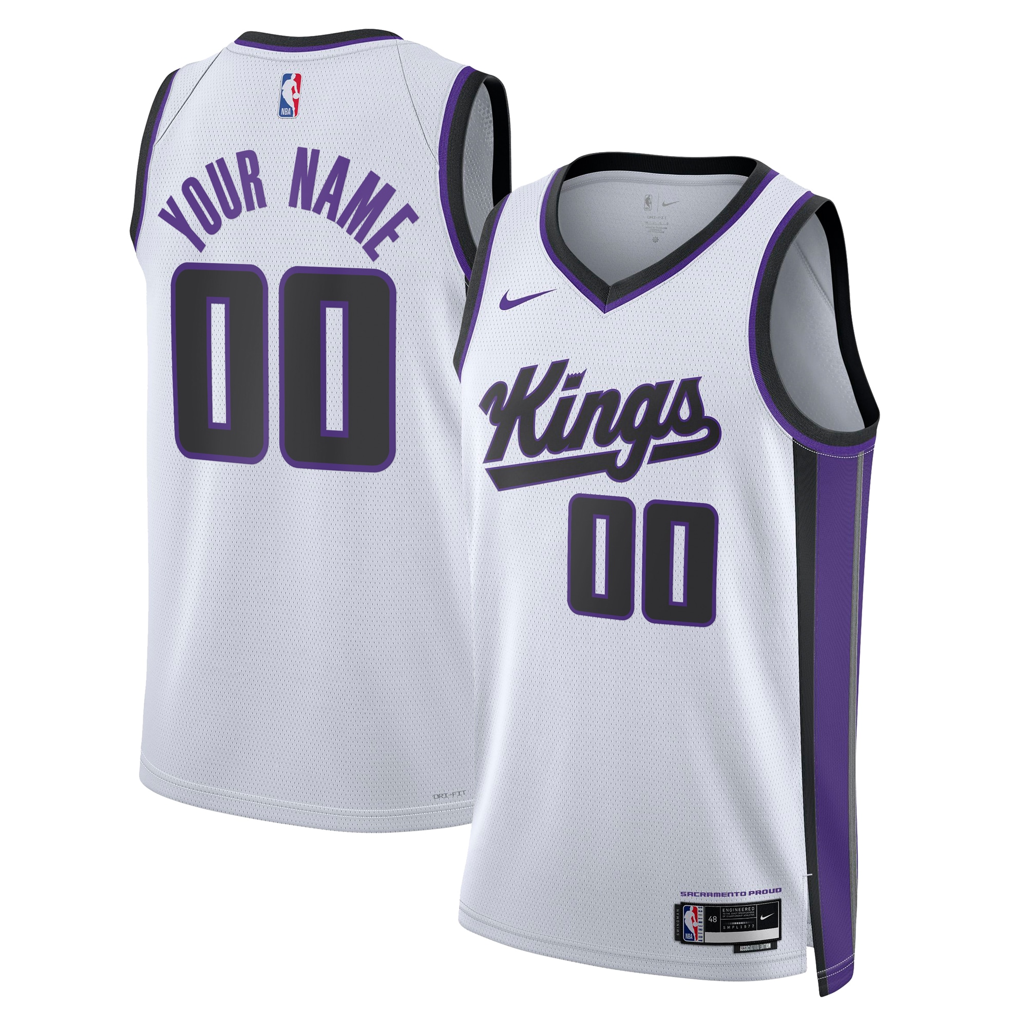  Sacramento Kings Nike Unisex Swingman Custom Jersey - Association Edition - White