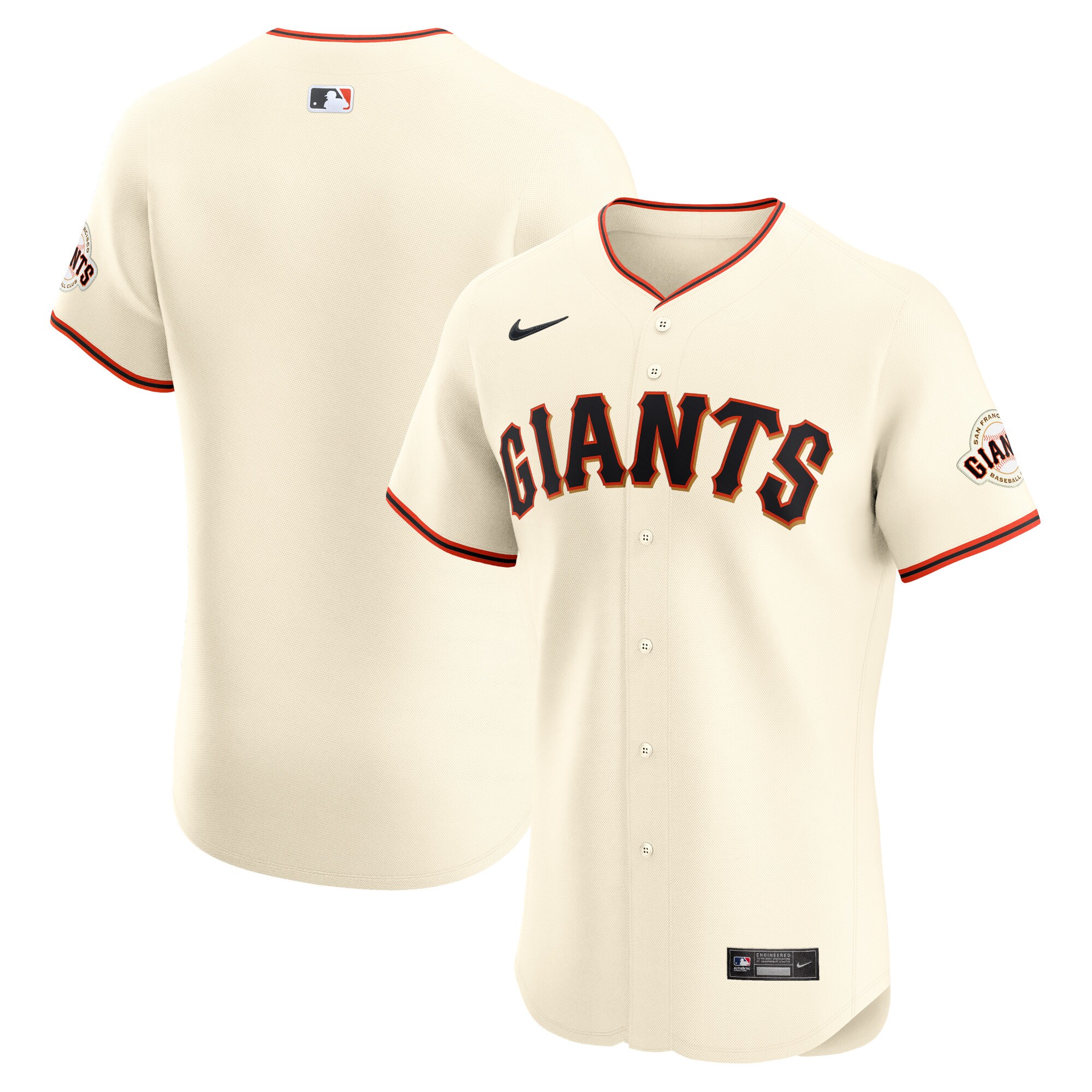  San Francisco Giants Nike Elite Jersey - Cream