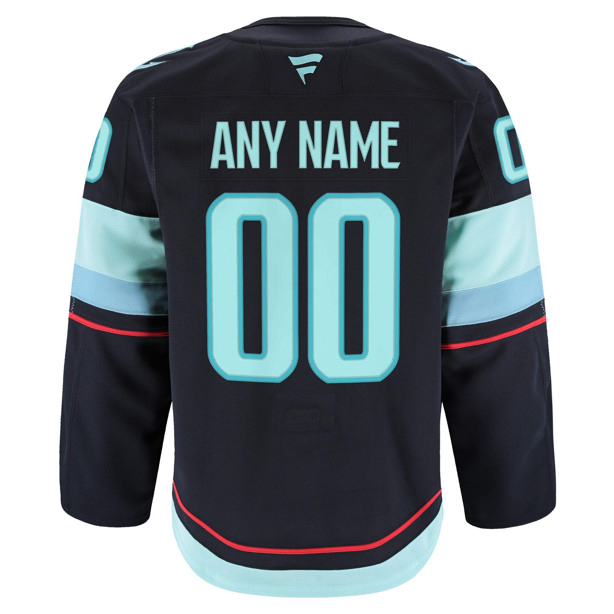 Seattle Kraken Fanatics Home Authentic Pro Custom Jersey - Navy