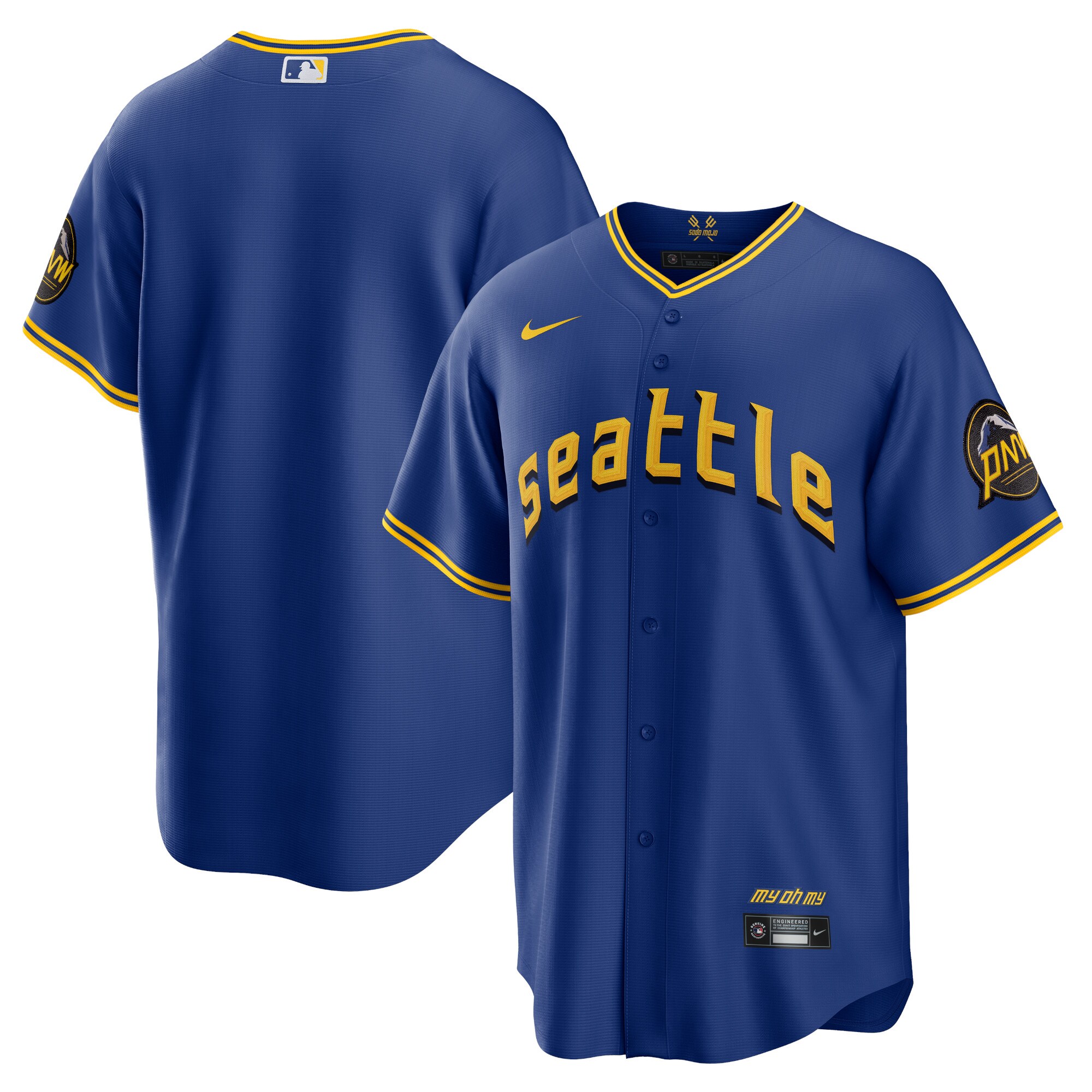  Seattle Mariners Nike City Connect Replica Jersey - Royal