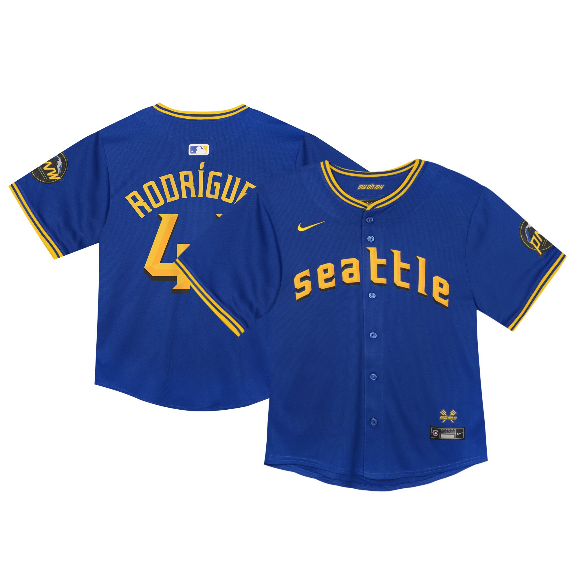  Seattle Mariners Nike Toddler City Connect Limited Player Jersey - Navy