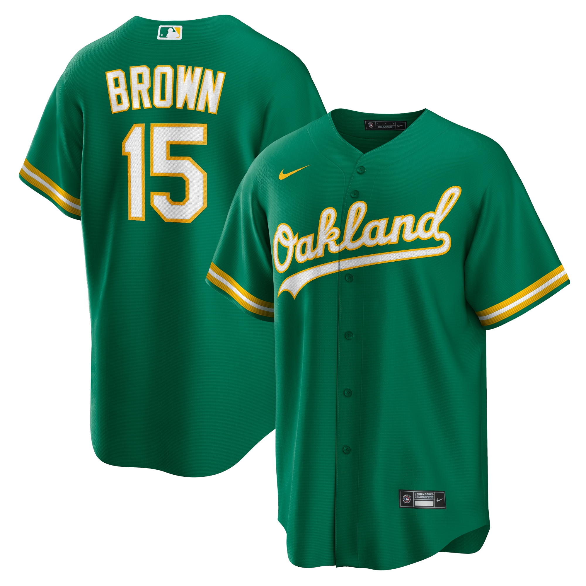 Seth Brown Oakland Athletics Nike Alternate Replica Jersey - Kelly Green