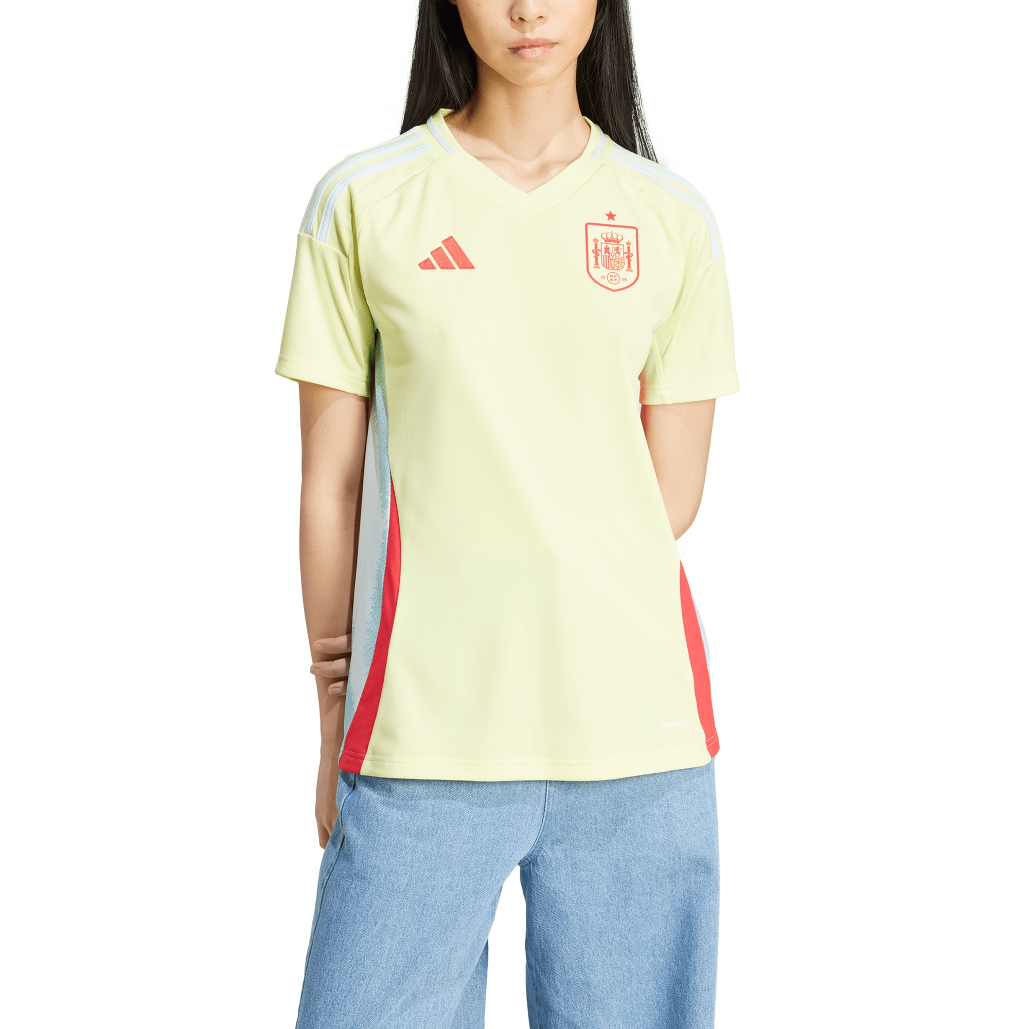  Spain National Team adidas Women's 2024 Away Replica Jersey - Yellow