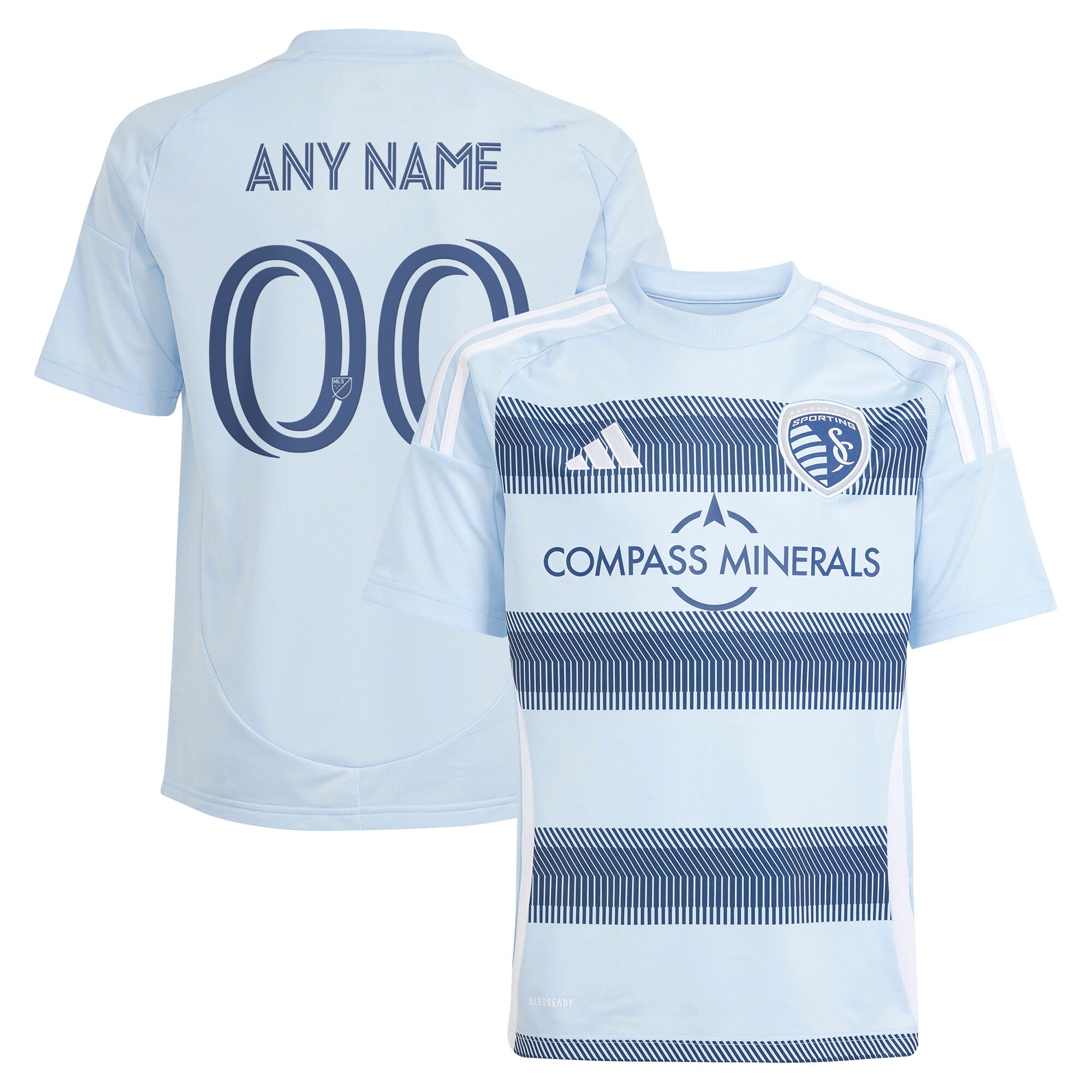  Sporting Kansas City adidas Youth 2025 One KC Replica Custom Jersey - Light Blue