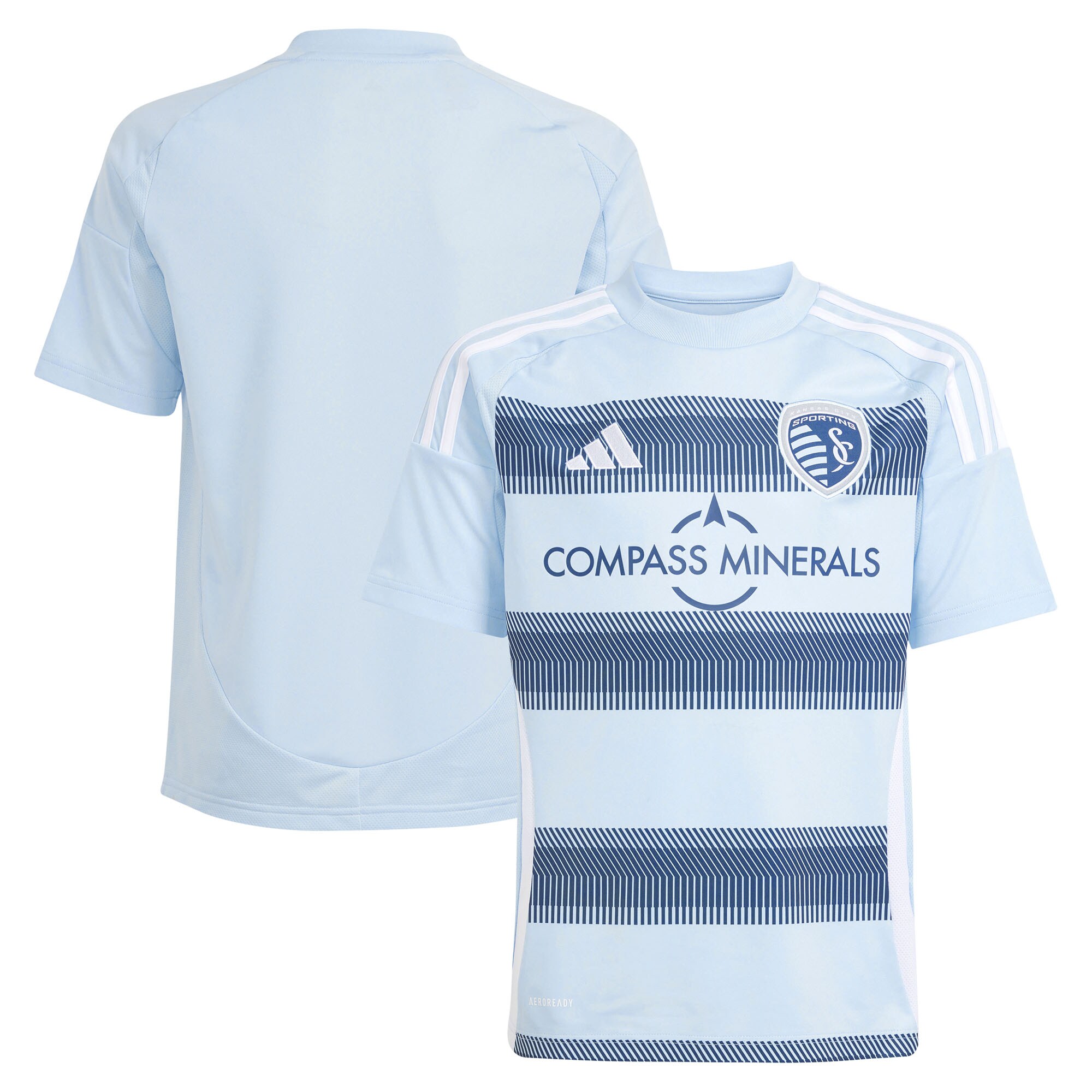  Sporting Kansas City adidas Youth 2025 One KC Replica Jersey - Light Blue