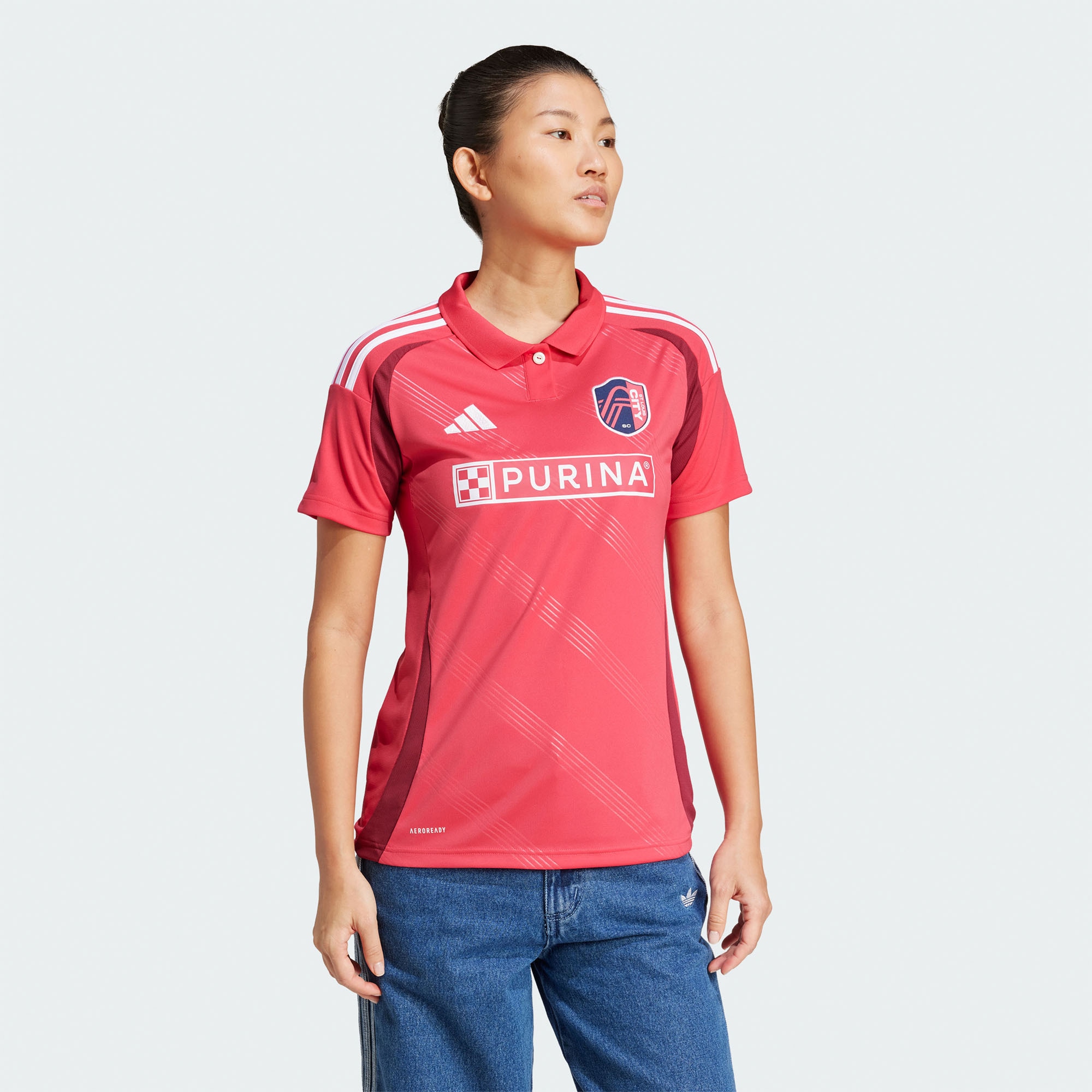  St. Louis City SC adidas Women's 2025 Forever CITY Red Replica Jersey - Red