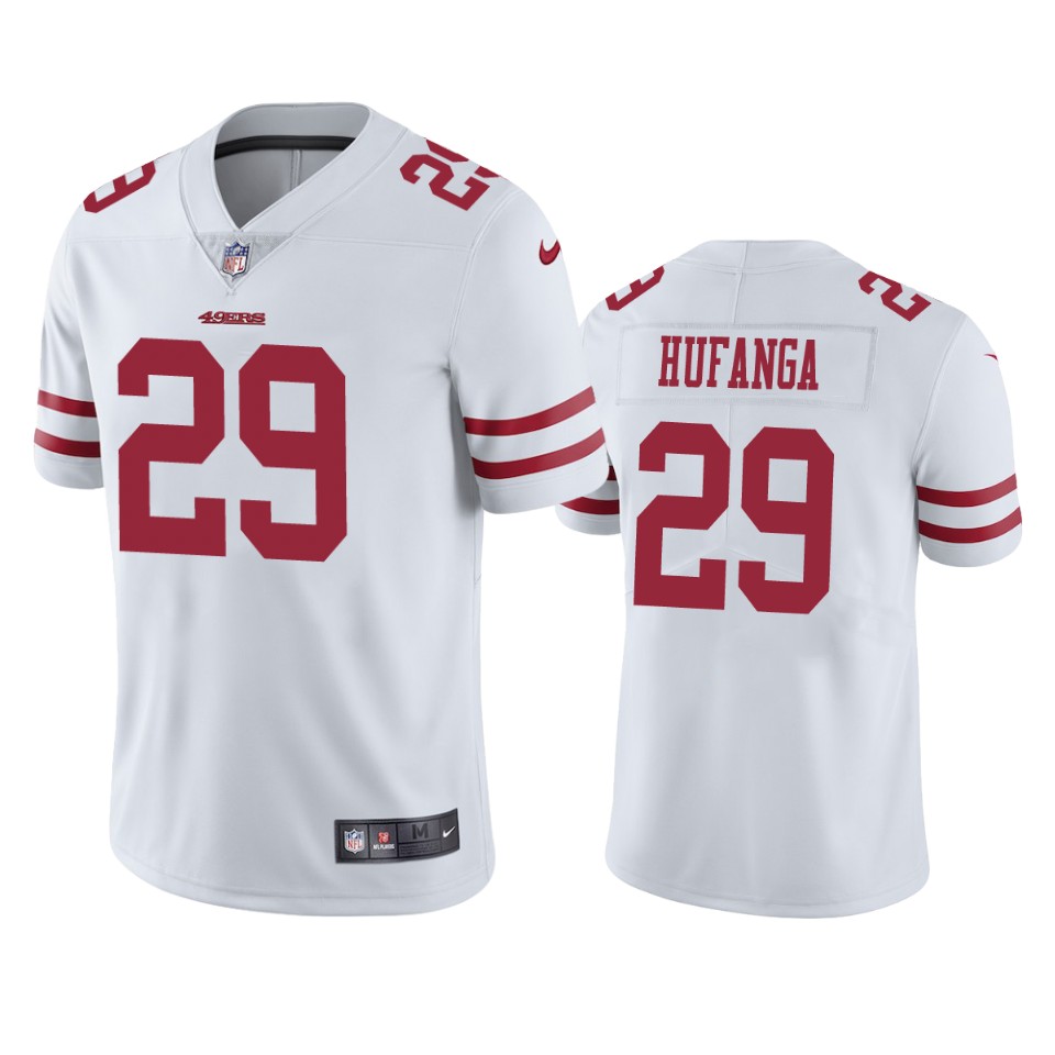  Talanoa Hufanga Vapor Limited White Jersey