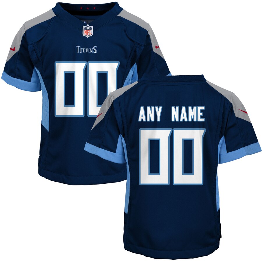 Tennessee Titans Nike Toddler Custom Game Jersey - Navy