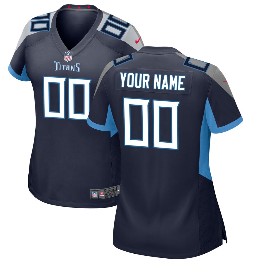 Tennessee Titans Nike Women's Custom Game Jersey - Navy