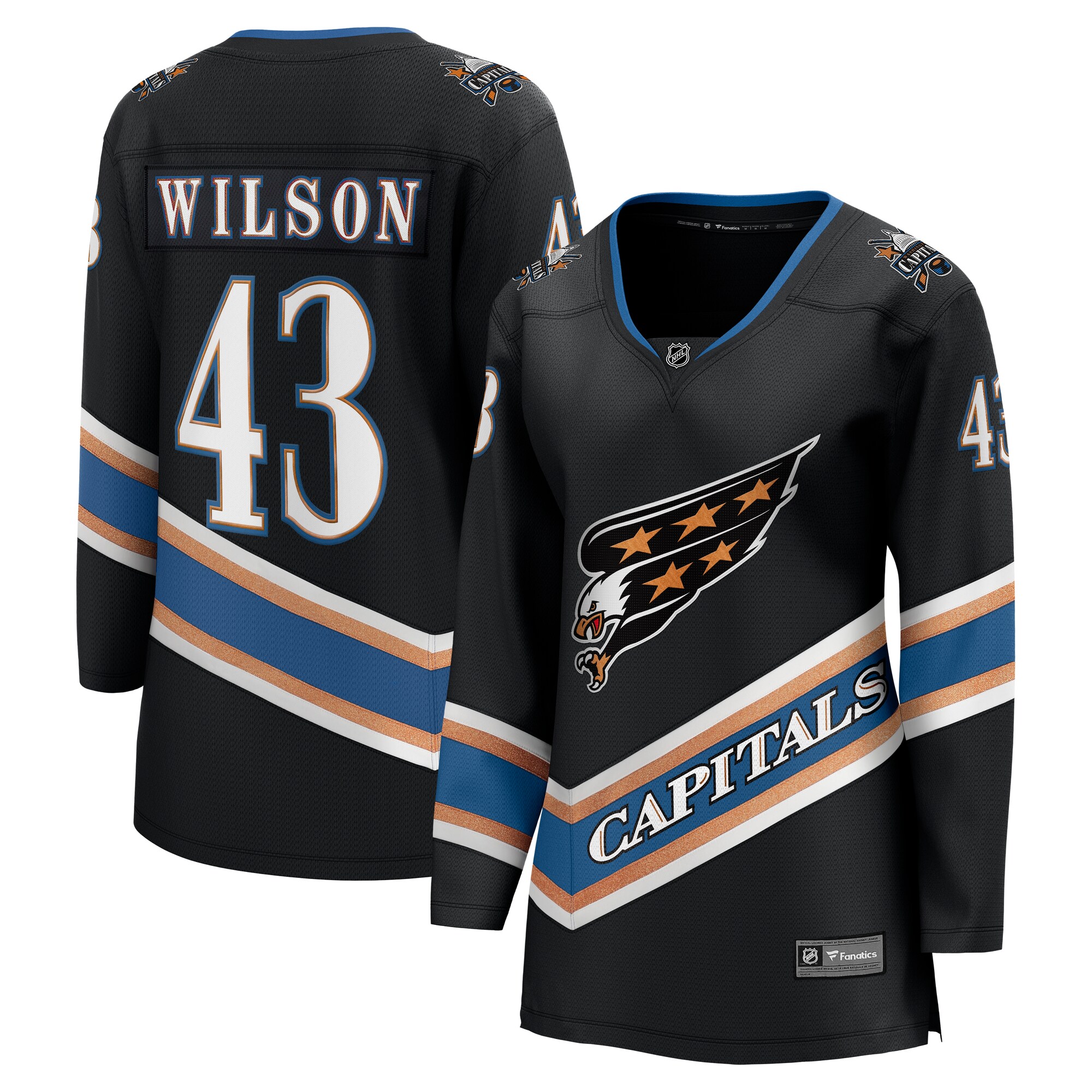 Tom Wilson Washington Capitals Fanatics Women's Alternate 50th Anniversary Premier Breakaway Player Jersey - Black