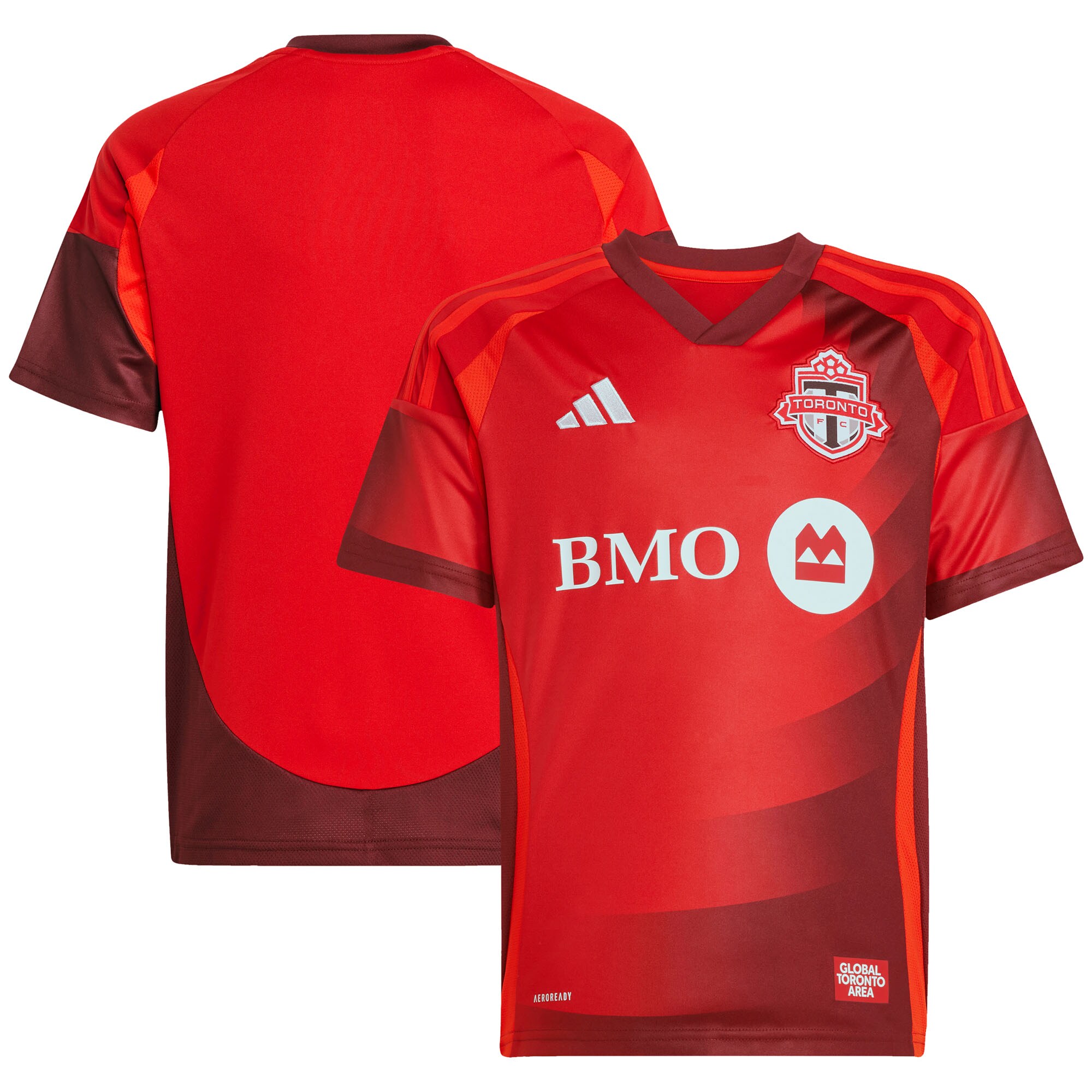  Toronto FC adidas Youth 2025 Club Kit Replica Jersey - Red