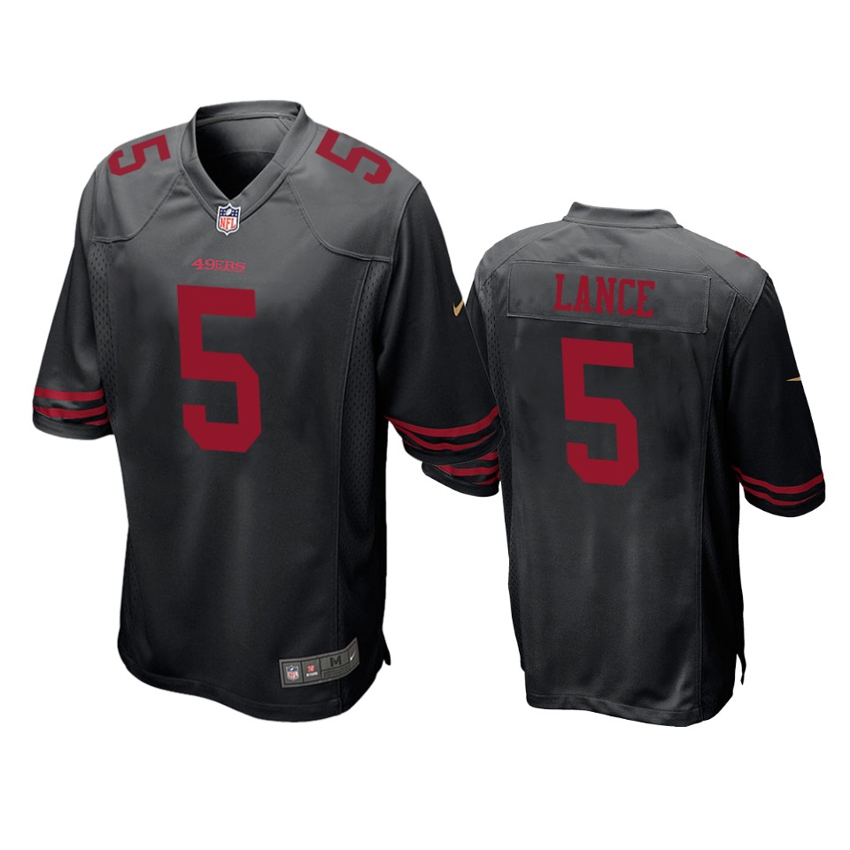  Trey Lance 2021 NFL Draft Black Game Jersey