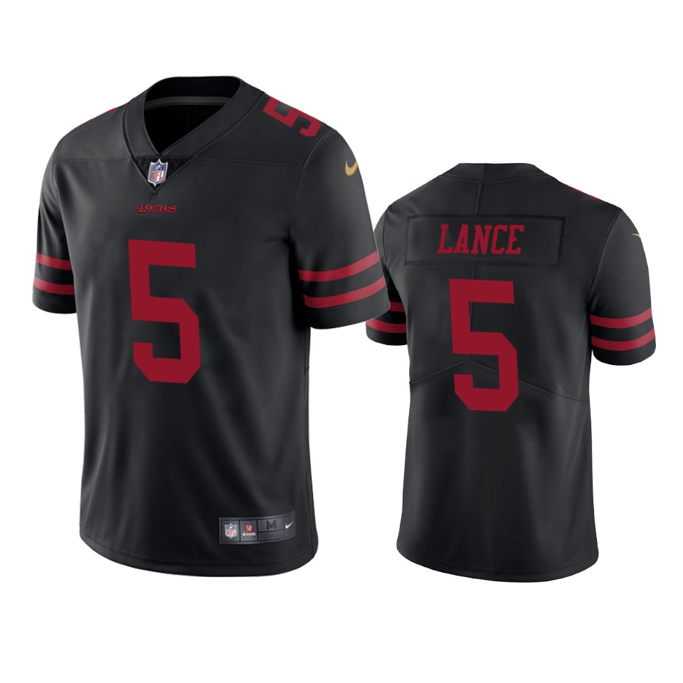  Trey Lance 2021 NFL Draft Black Vapor Limited Jersey