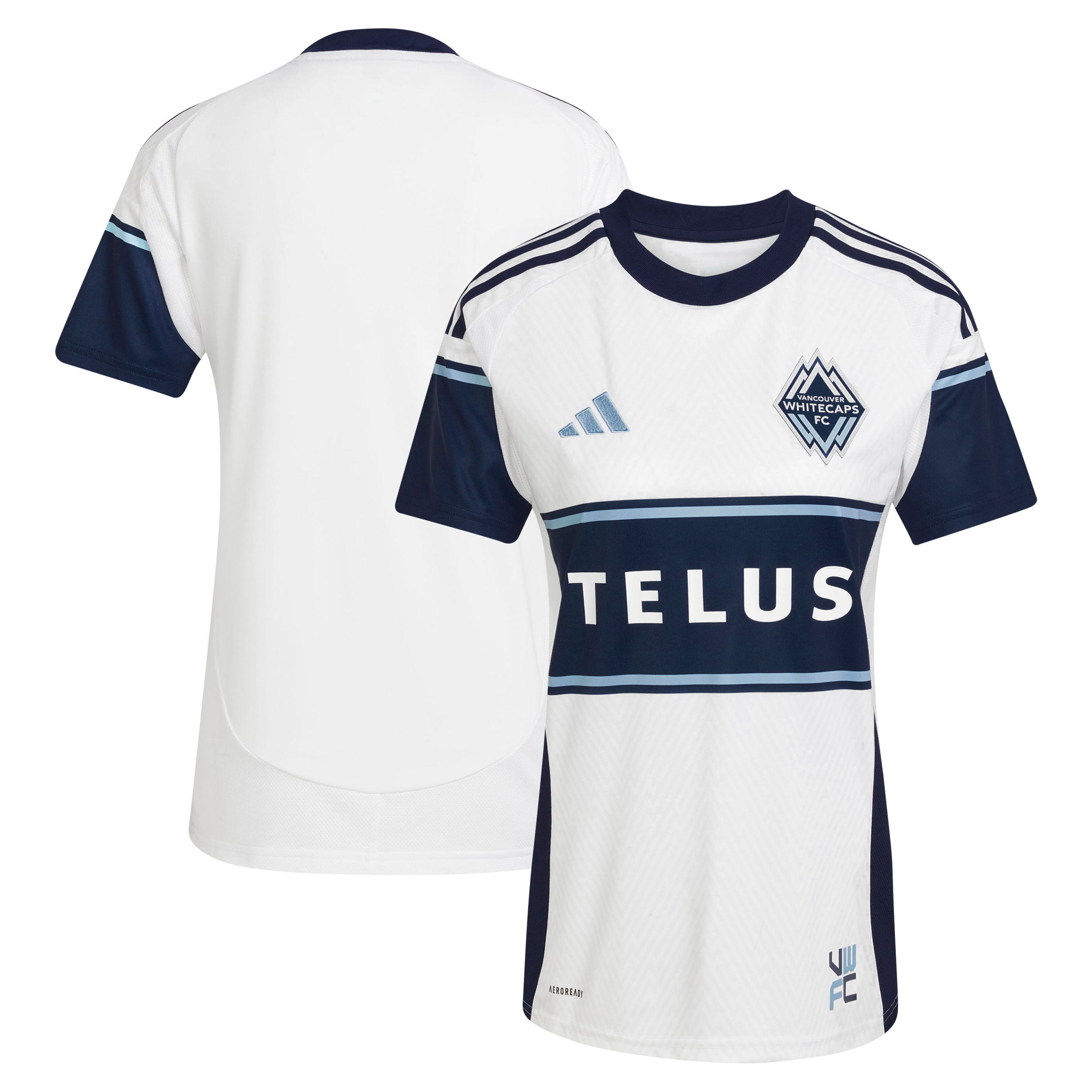  Vancouver Whitecaps FC adidas Women's 2025 The Peak Replica Jersey - White