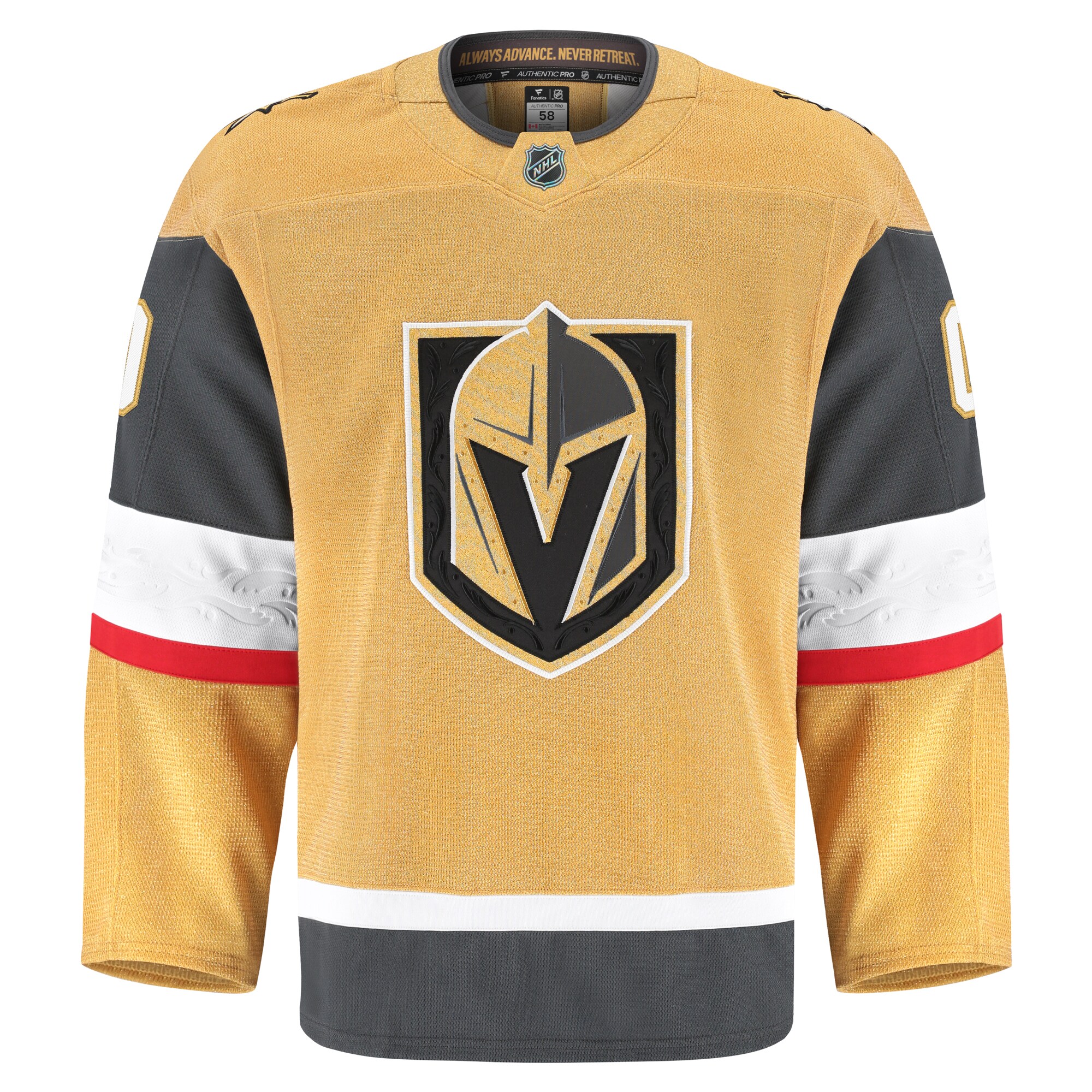 Vegas Golden Knights Fanatics Home Authentic Pro Custom Jersey - Gold