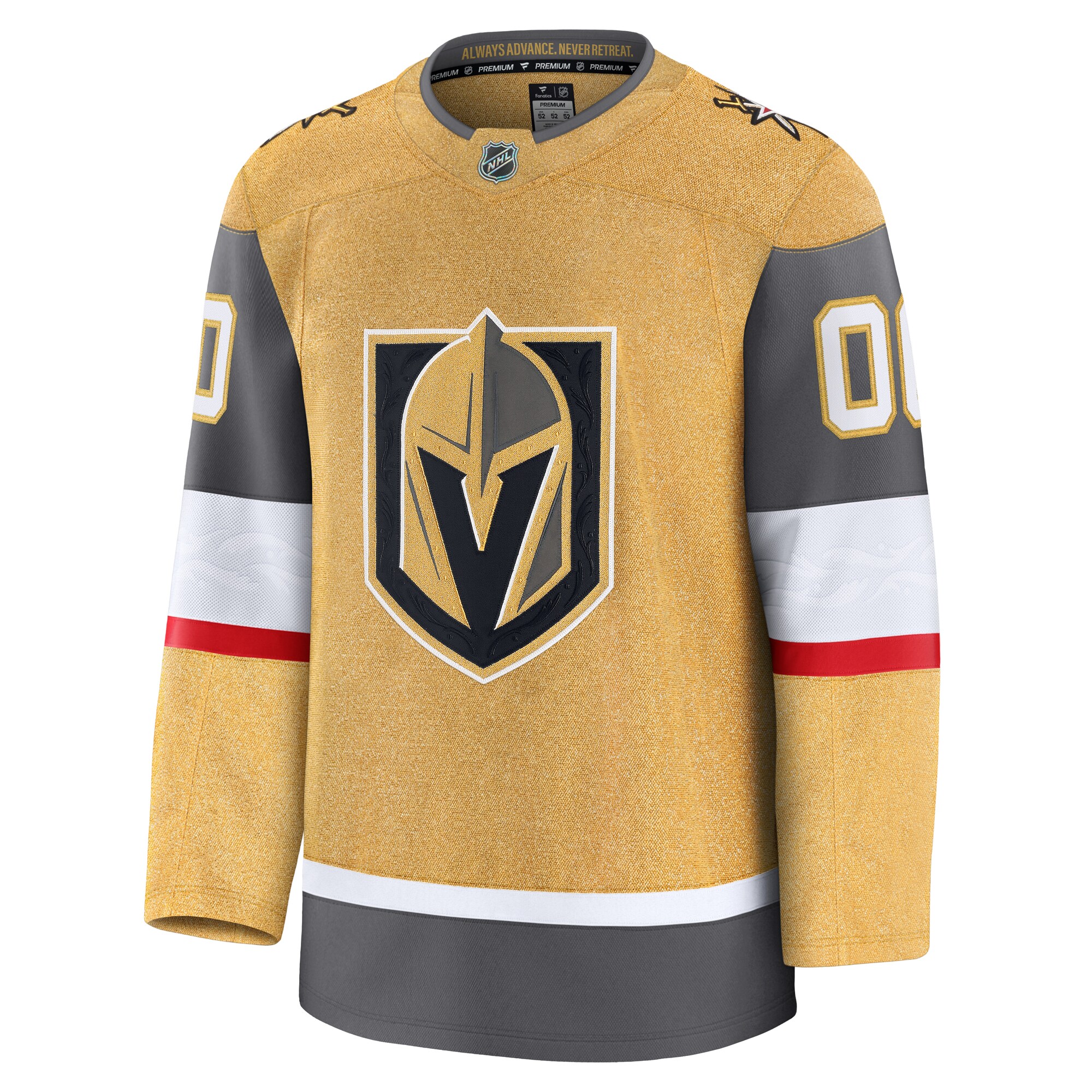 Vegas Golden Knights Fanatics Home Premium Custom Jersey - Gold