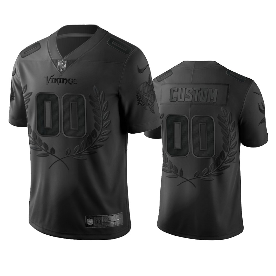 Vikings Custom Black MVP Limited Jersey