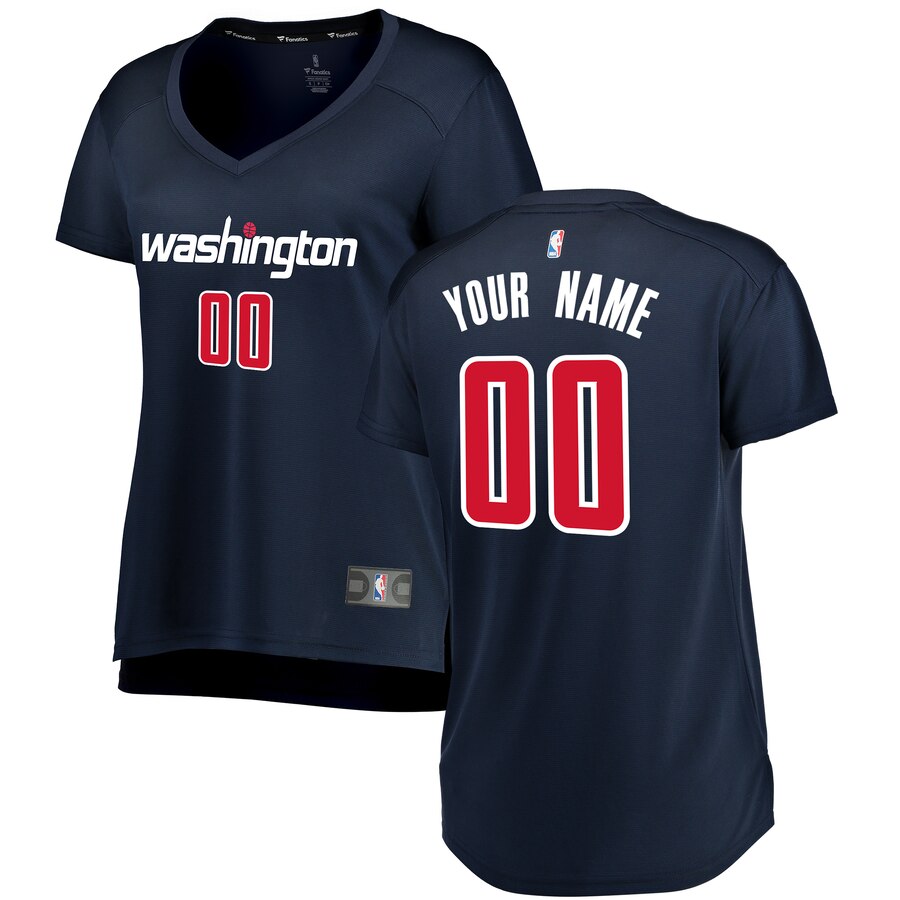 Washington Wizards Fanatics Branded Women's Fast Break Replica Custom Jersey Navy - Statement Edition