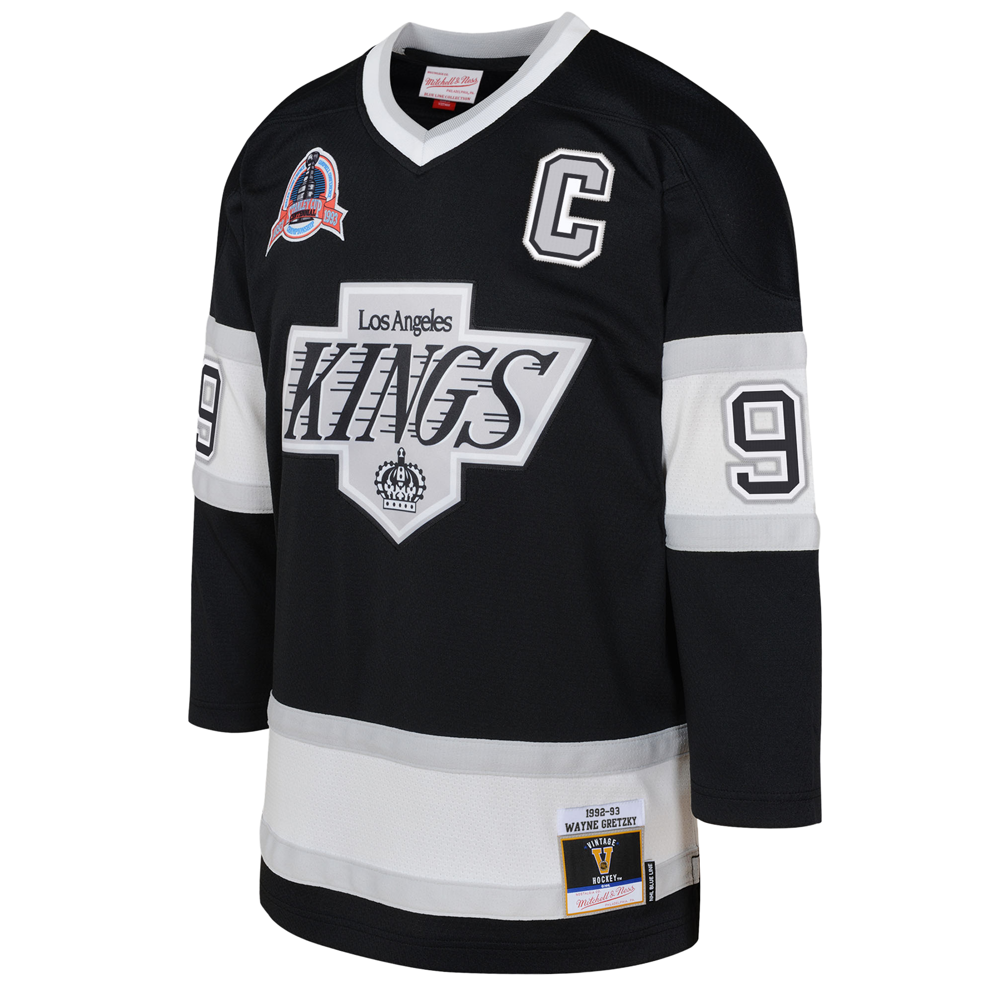 Wayne Gretzky Los Angeles Kings Mitchell & Ness Preschool 1992/93 Blue Line 2.0 Player Jersey - Black