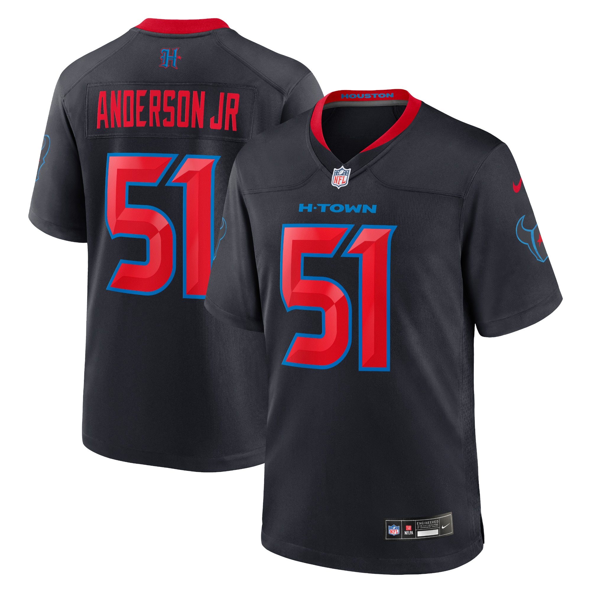 Will Anderson Jr. Houston Texans Nike 2nd Alternate Game Jersey - Navy