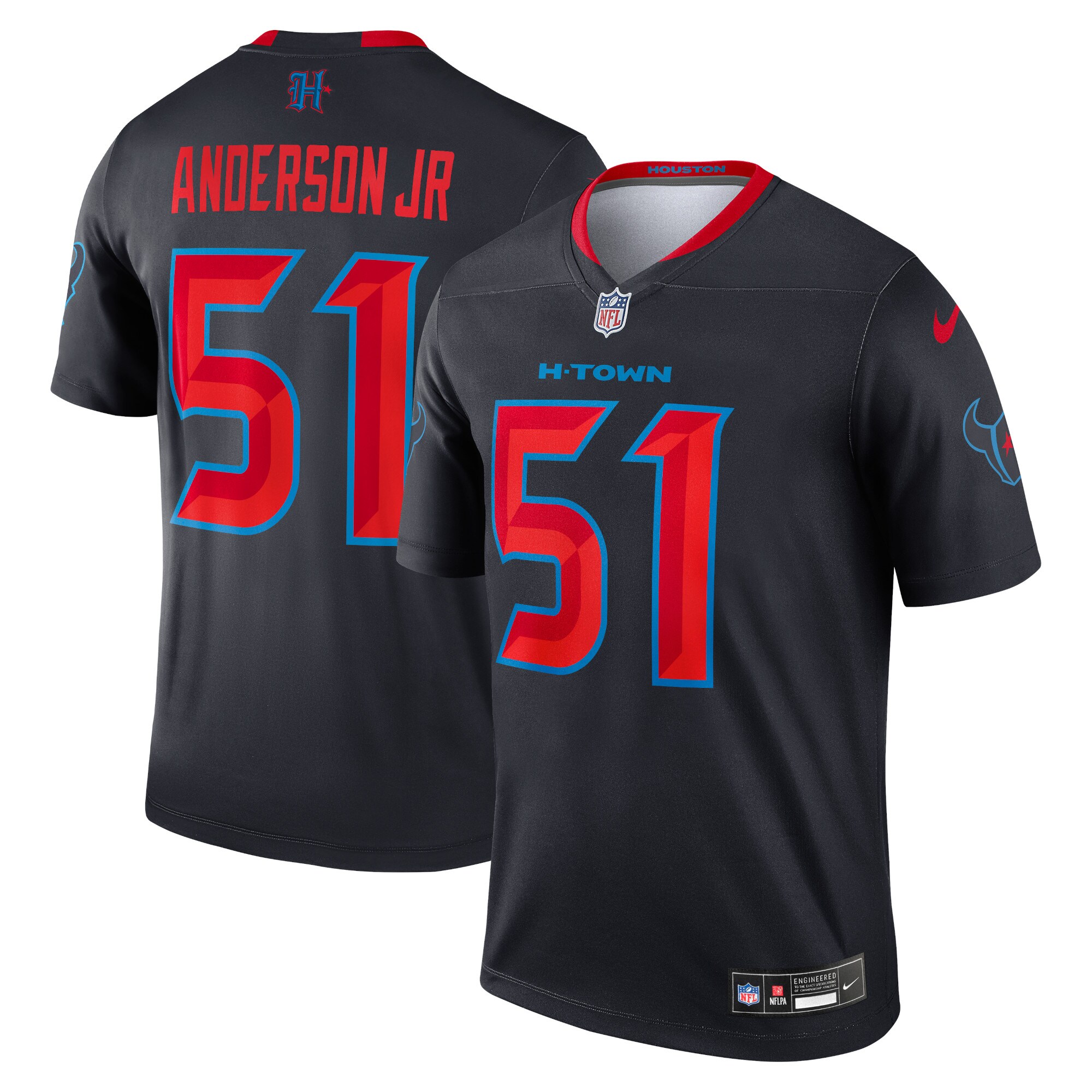 Will Anderson Jr. Houston Texans Nike Alternate Legend Player Performance Top - Navy