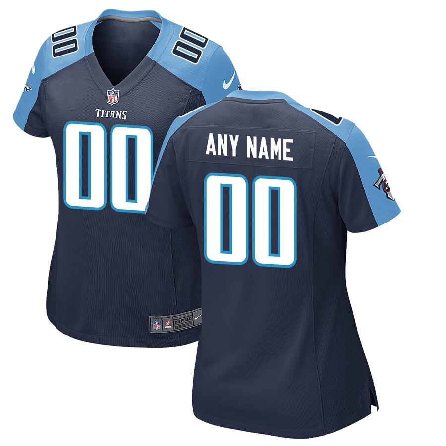 Women's Tennessee Titans Nike Navy Custom Game Jersey