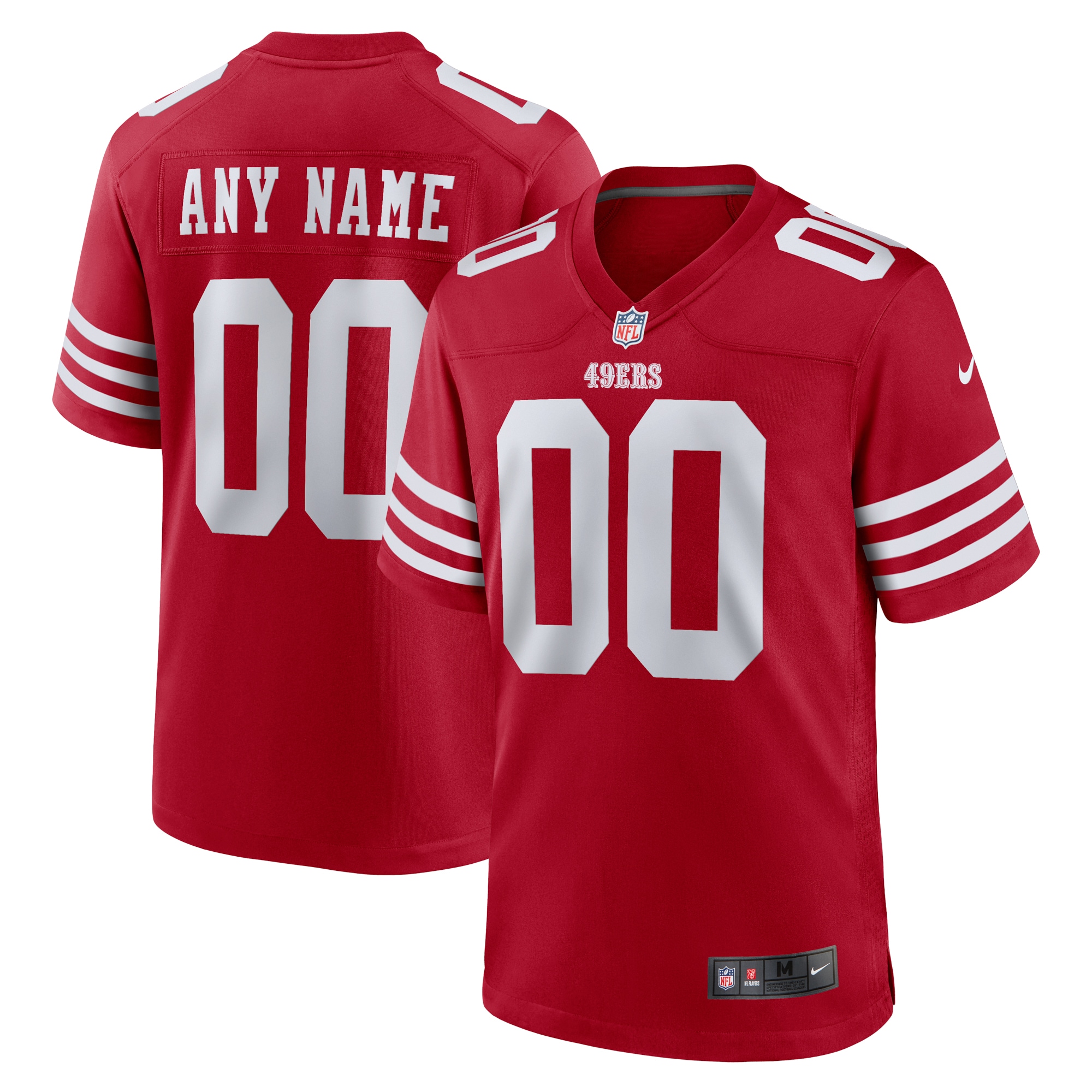 Youth San Francisco  Nike Scarlet Game Custom Jersey