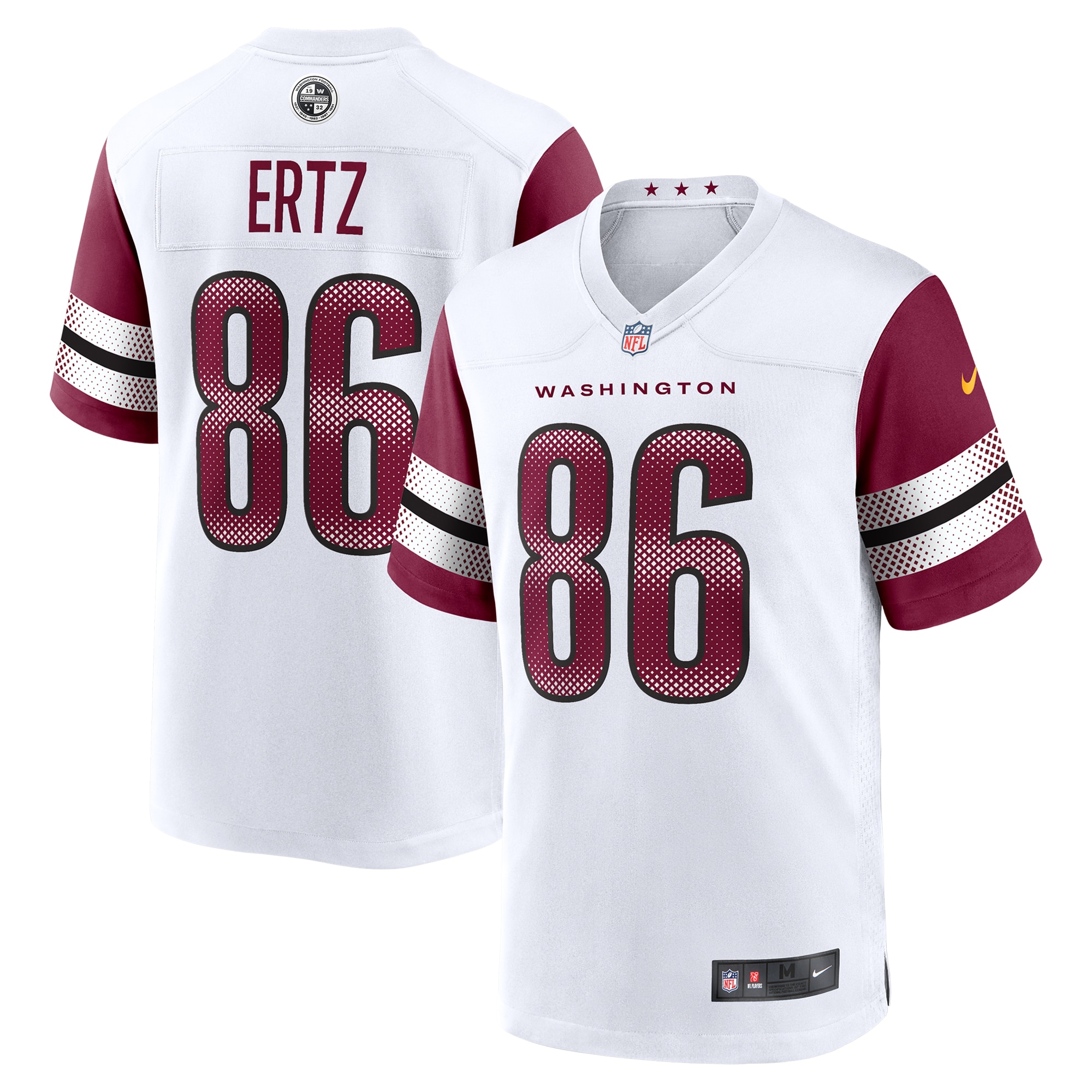 Zach Ertz Washington Commanders Nike Game Jersey -  White