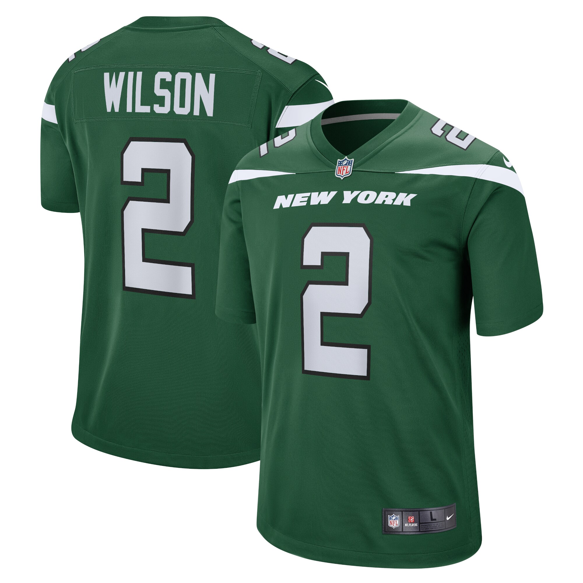 Zach Wilson New York Jets Nike Youth Game Jersey - Gotham Green