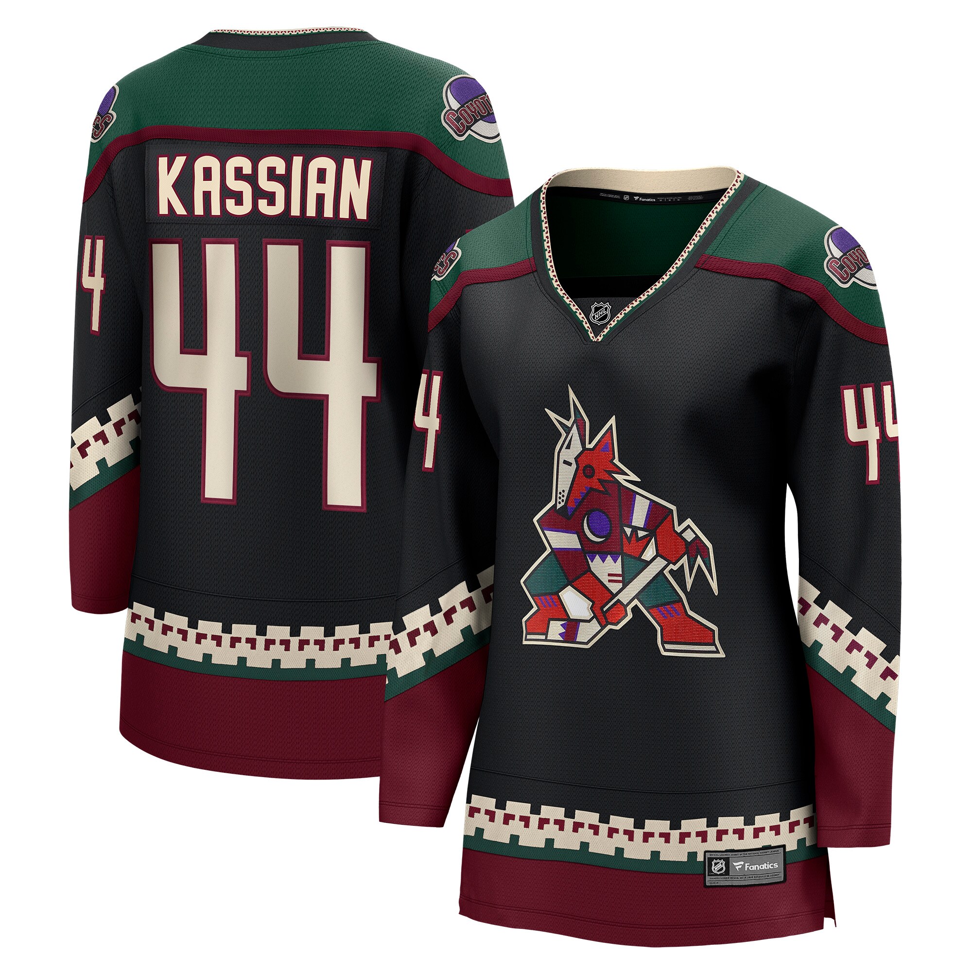 Zack Kassian Arizona Coyotes Fanatics Branded Women's Home Breakaway Player Jersey - Black