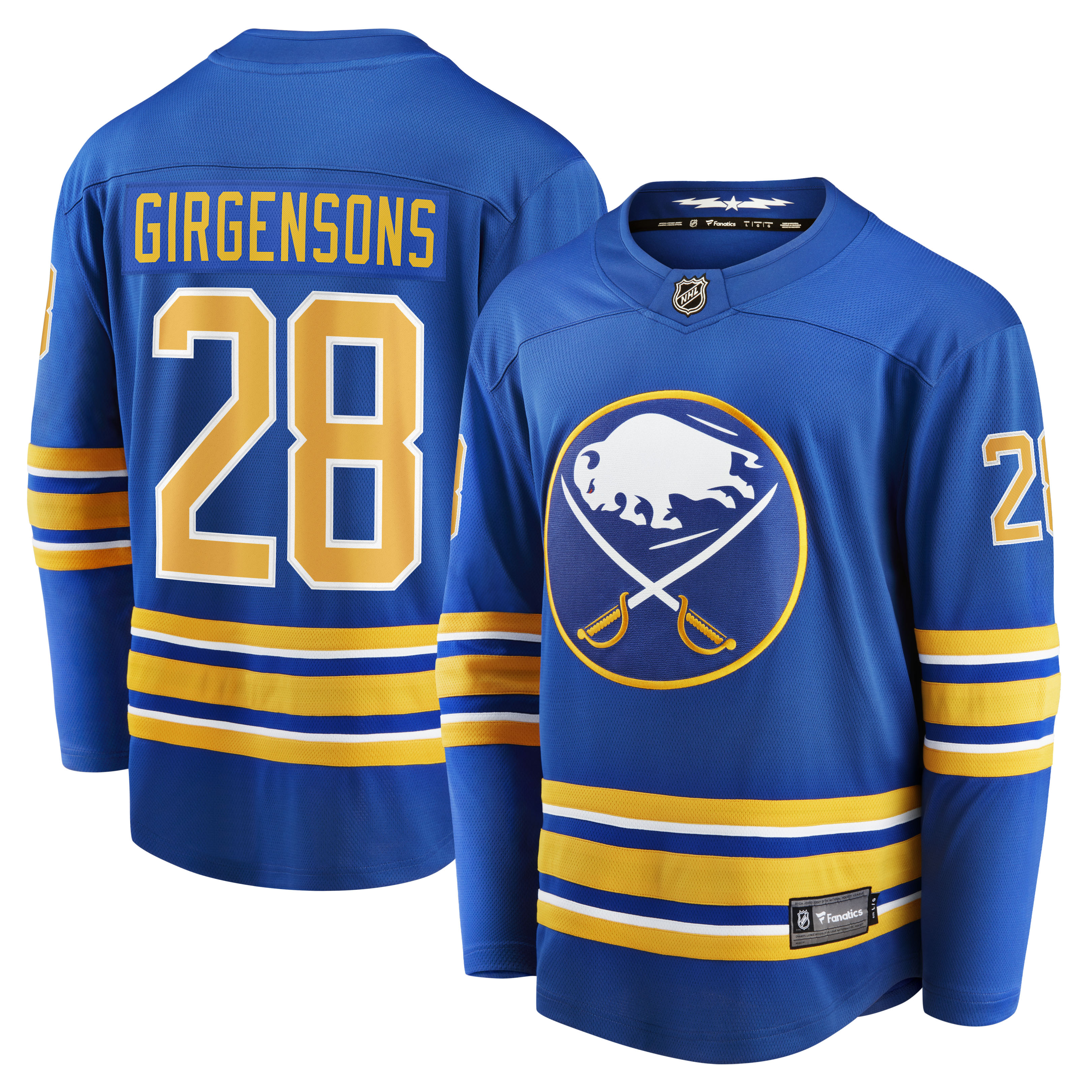 Zemgus Girgensons Buffalo Sabres Fanatics Home Breakaway Player Jersey - Royal